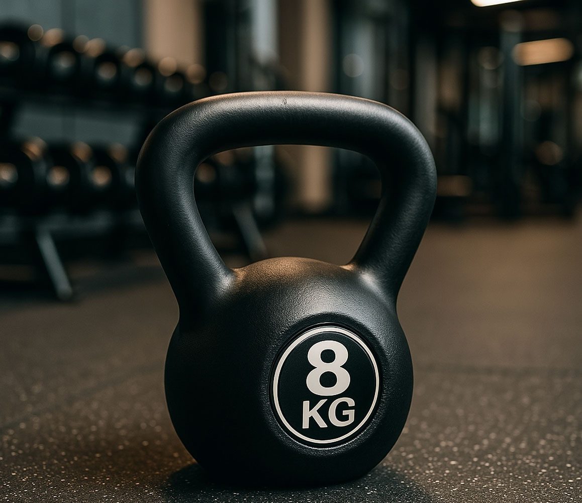 Fitforce Kettlebell Fitforce Kettlebell schwarz Kugelhantel 4kg 6kg 8kg 12kg, Kunststoff Hülle, Zementfüllung