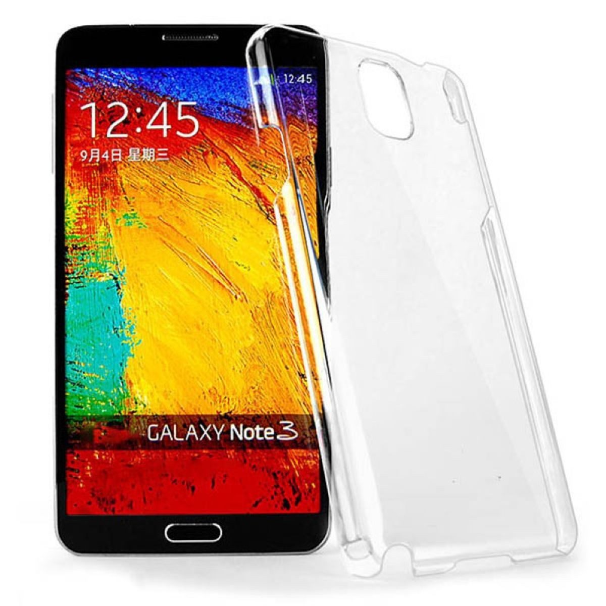 König Design Handyhülle Samsung Galaxy Note 3, Samsung Galaxy Note 3 Handyhülle Backcover Transparent