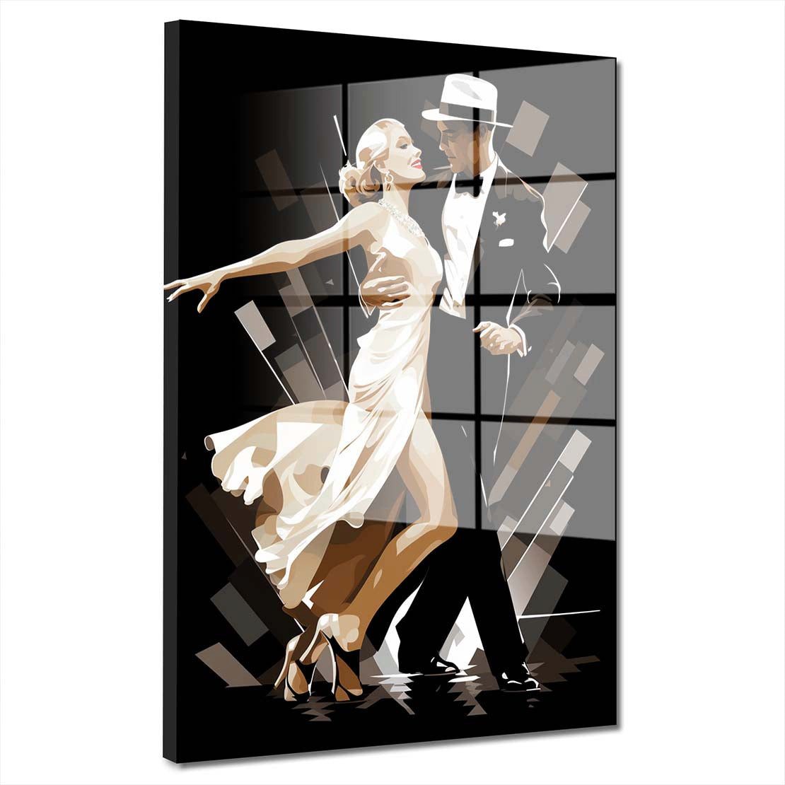Acrylglasbild Dance tanzendes Paar Acrylglas Wandbild Bild Wanddeko Wohnzimmer XL