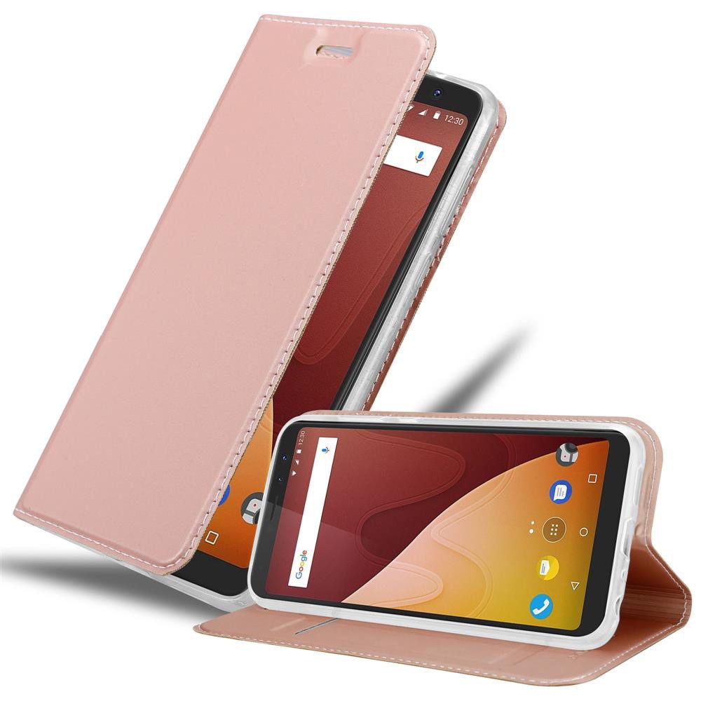 Cadorabo Handyhülle für WIKO VIEW PRIME Hülle WIKO VIEW PRIME, Schutzhülle Hülle mit Standfunktion, Magnetverschluss und Kartenfach