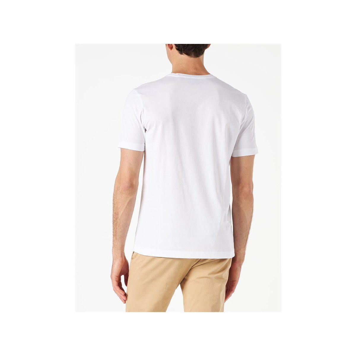 HUGO weiß regular fit (1-tlg) T-Shirt