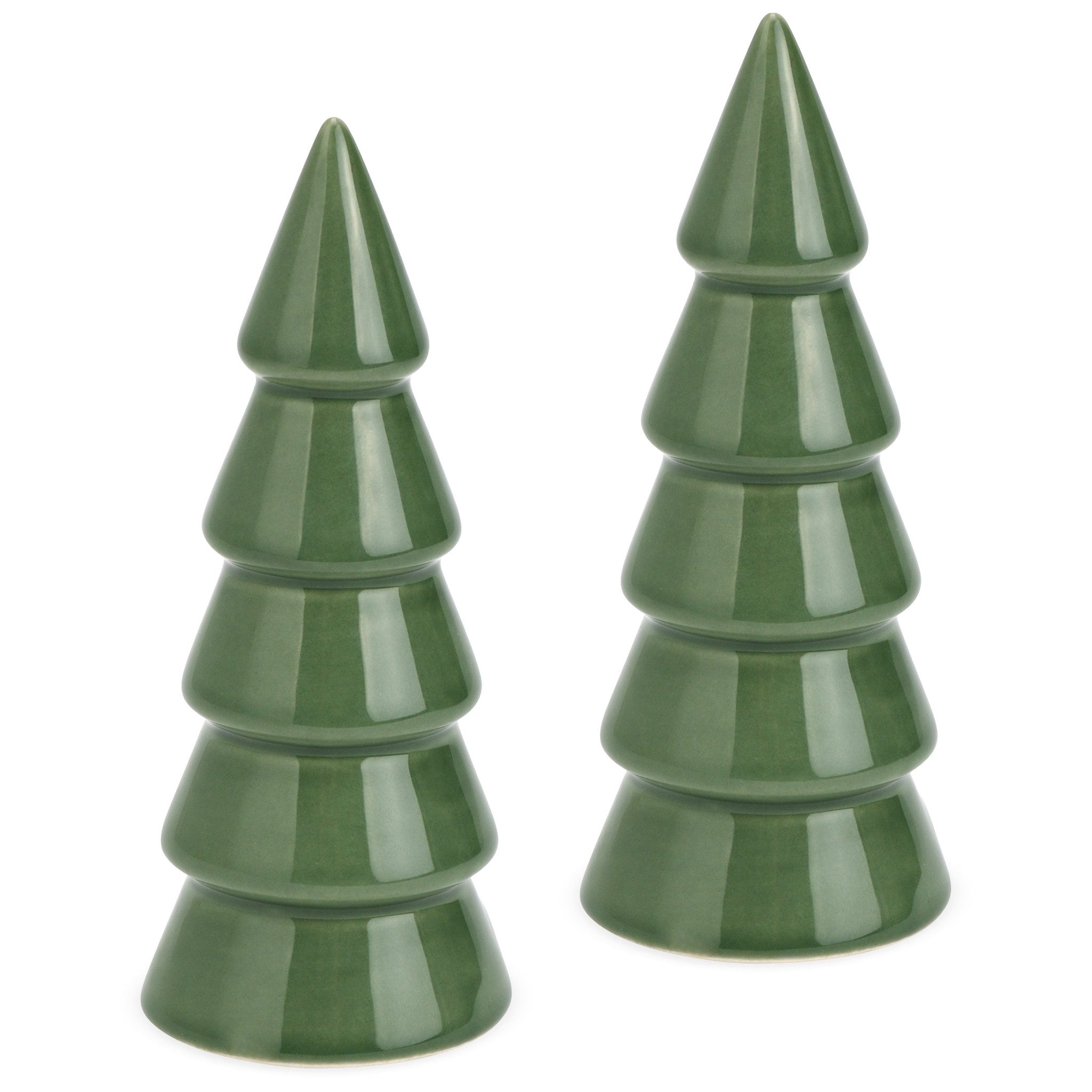 matches21 HOME & HOBBY Dekofigur Keramik Winter Dekofiguren Set Tannenbaum günstig online kaufen