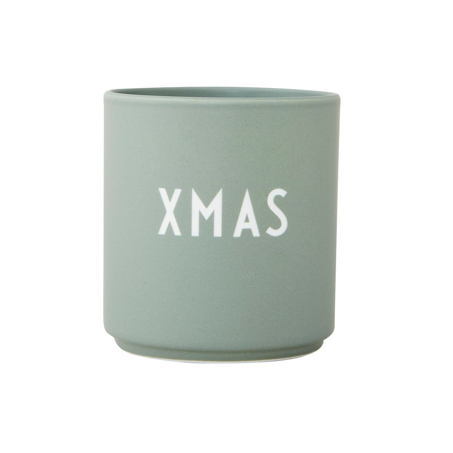 Design Letters Becher Favourite Cup XMAS Grün, Porzellan