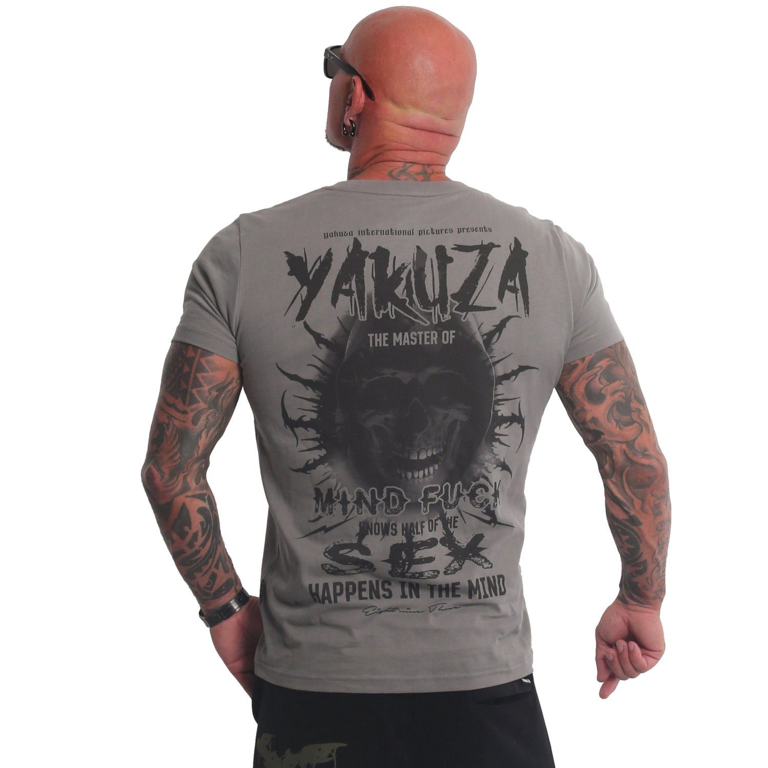 gray T-Shirt steel YAKUZA Mind