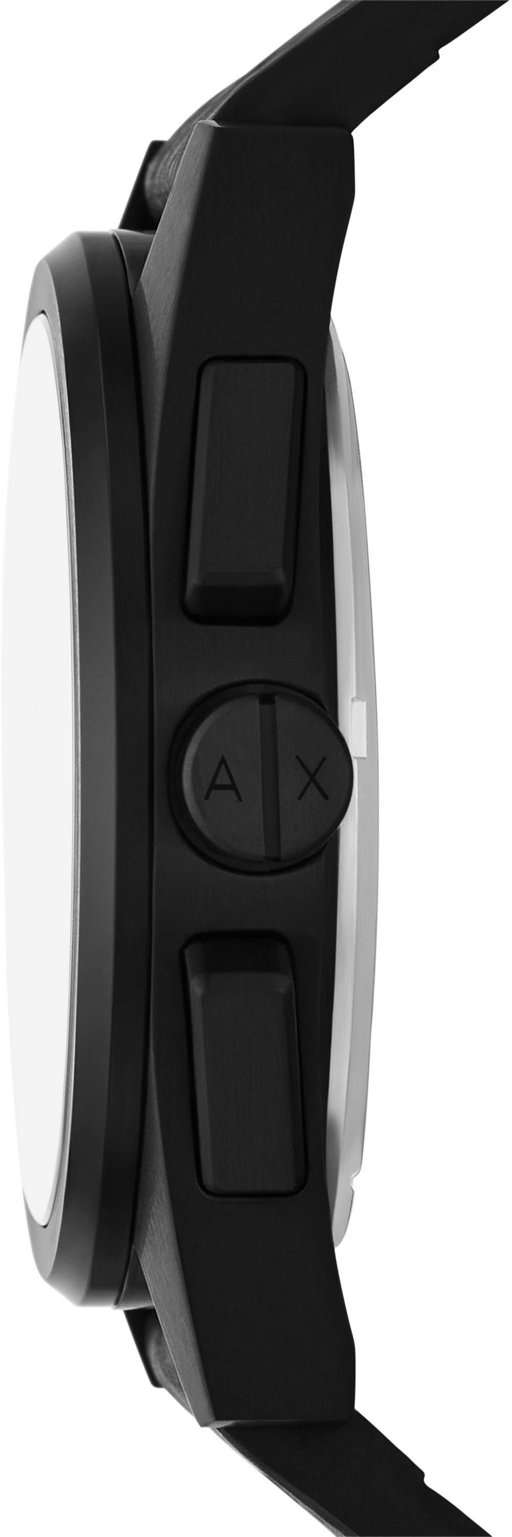 ARMANI EXCHANGE Chronograph AX2865, Quarzuhr,Armbanduhr,Herrenuhr,Kautschukarmband,Datum,Stoppfunktion