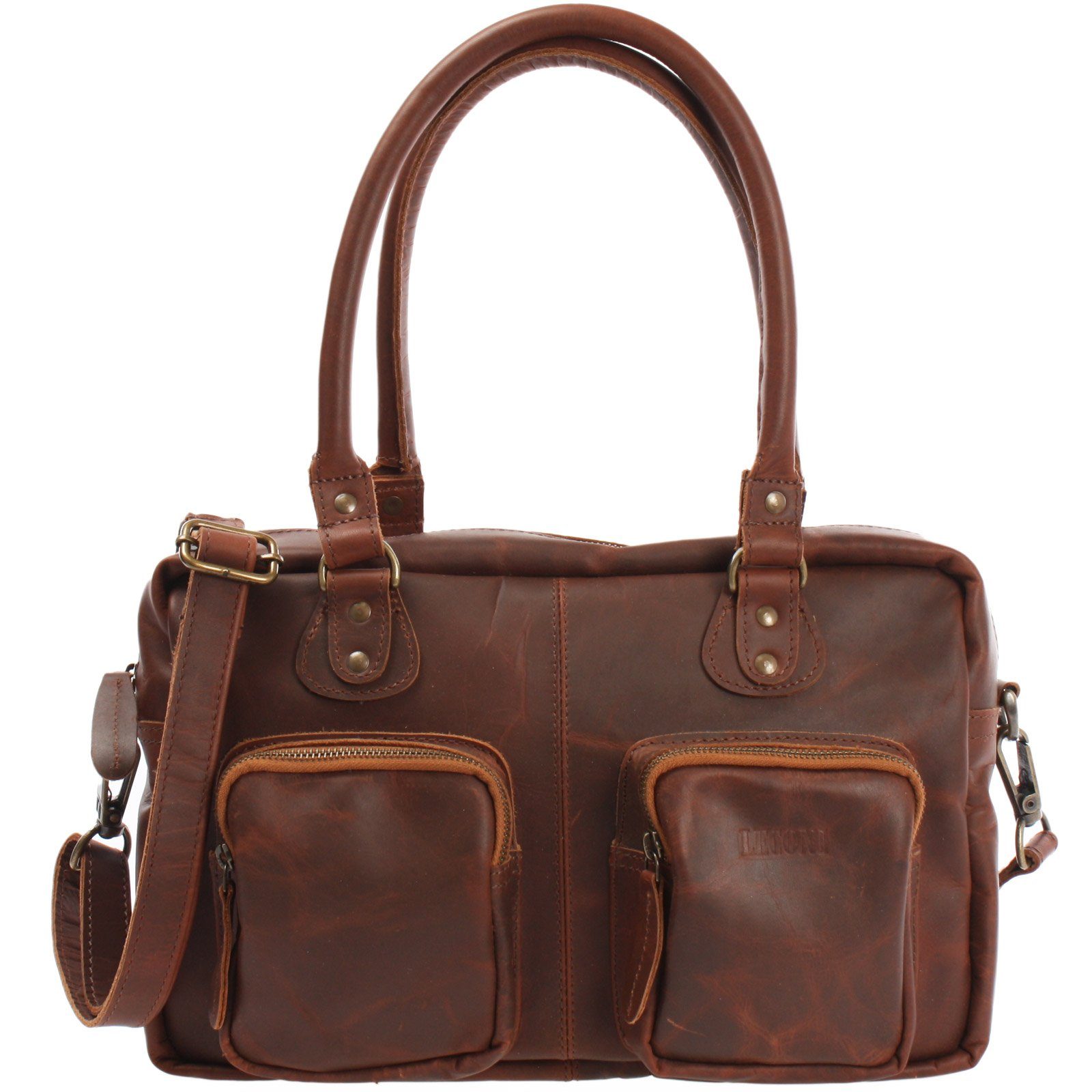 Schultertasche Handtasche Henkeltasche Damen Leder LE0046