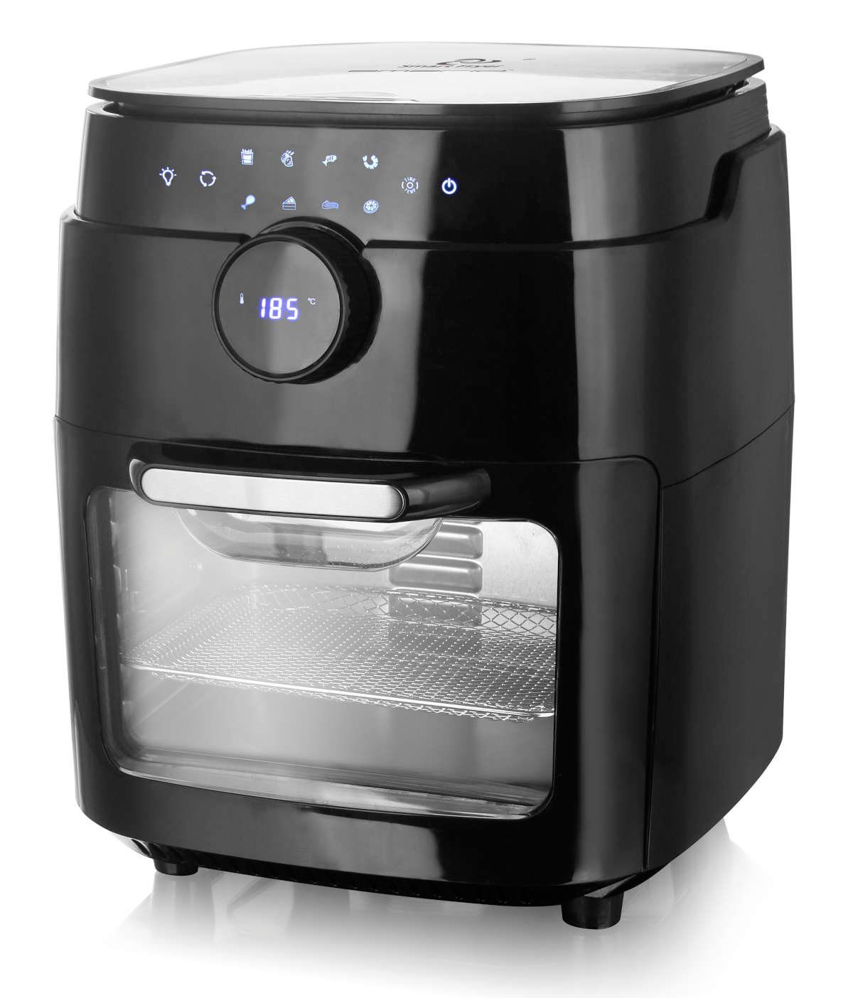 Emerio Heißluftfritteuse AF-121914 XXXL-Air-Fryer, 13 Liter Volumen, Multi-Ofen mit Drehspieß, 1800 W