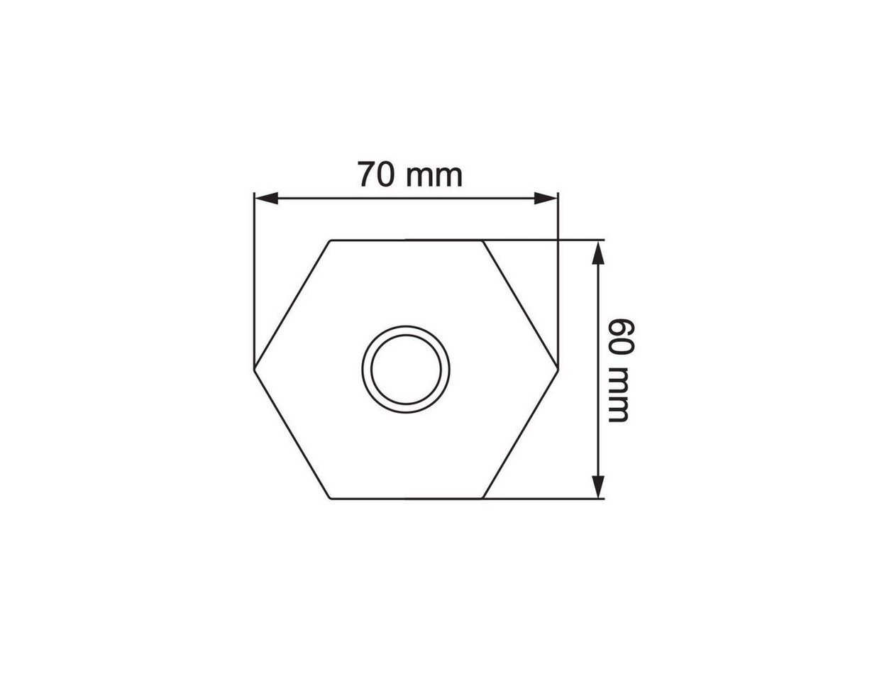 Thumbnail - Bravios Briefkasten Klingeltaster Sechseck Grau Metallic