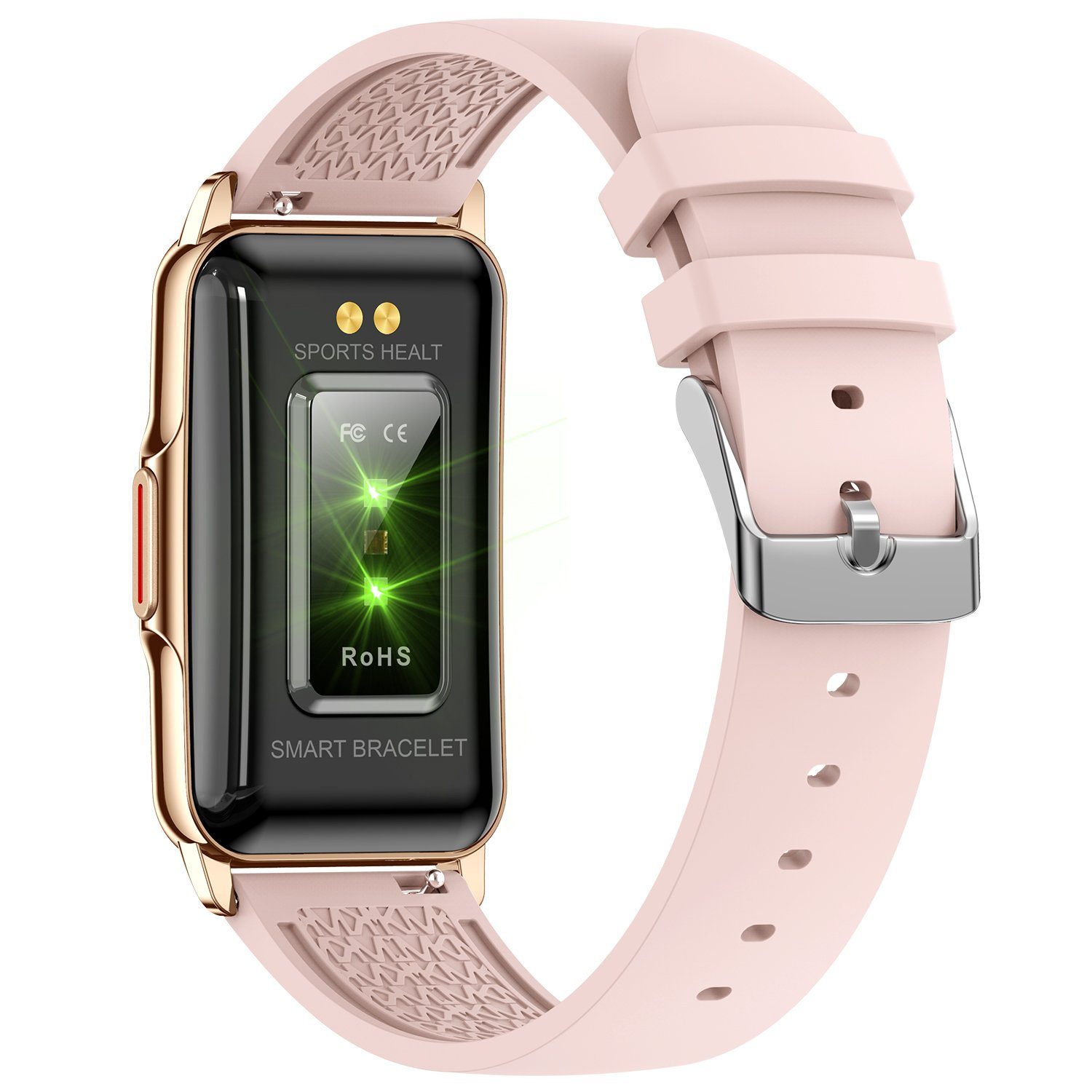 Haiaveng Damen Fitness Smartwatch Rosa + Android Fitness (3,73 Smartwatch Gesundheitsfunktionen Tracker, Uhr, iOS Smart cm), Zoll, cm/1,47 Lila Damen und Watch