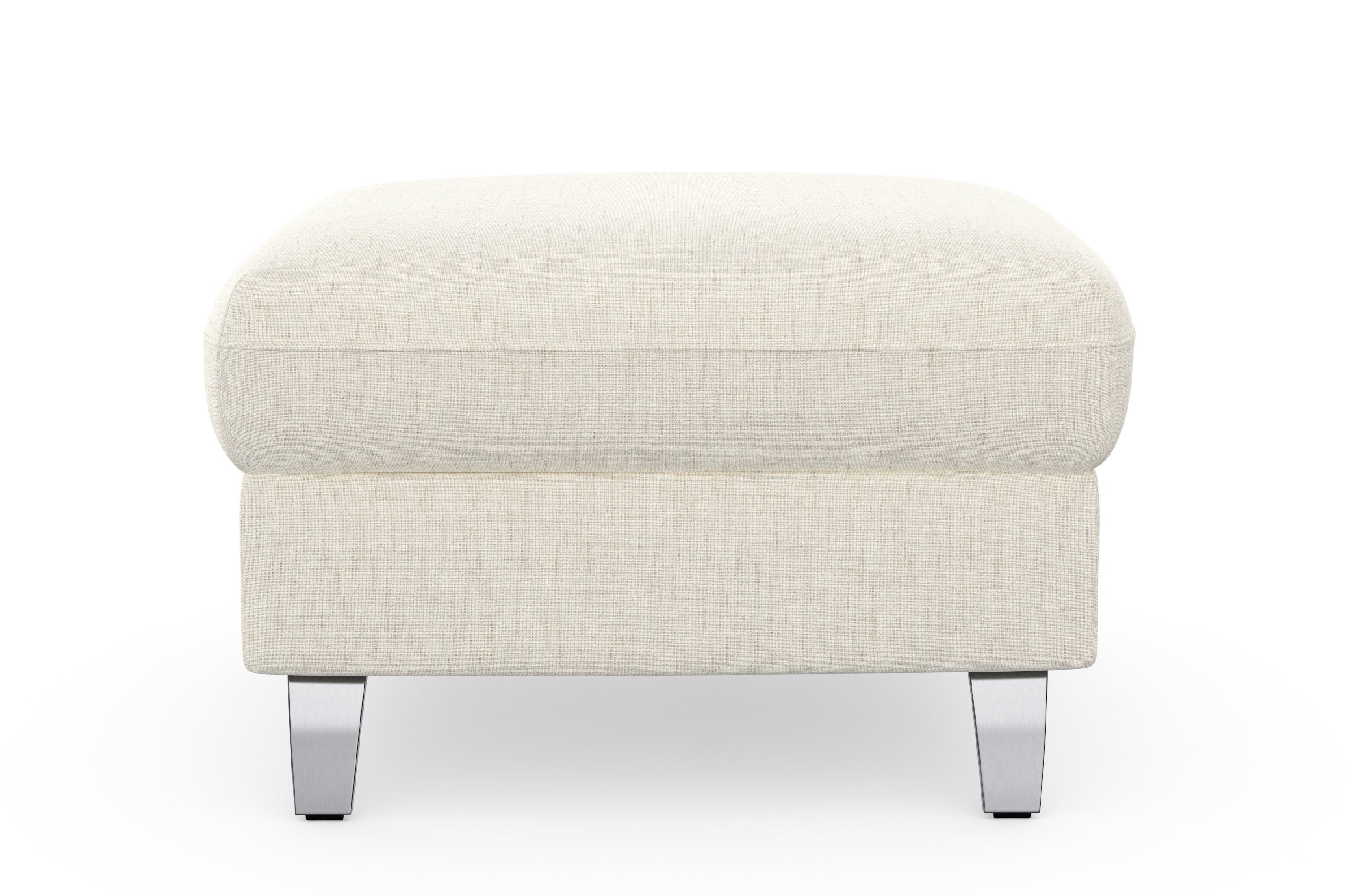 sit&more Stauraumhocker Grenoble, mit Stauraum und satinierten Füßen