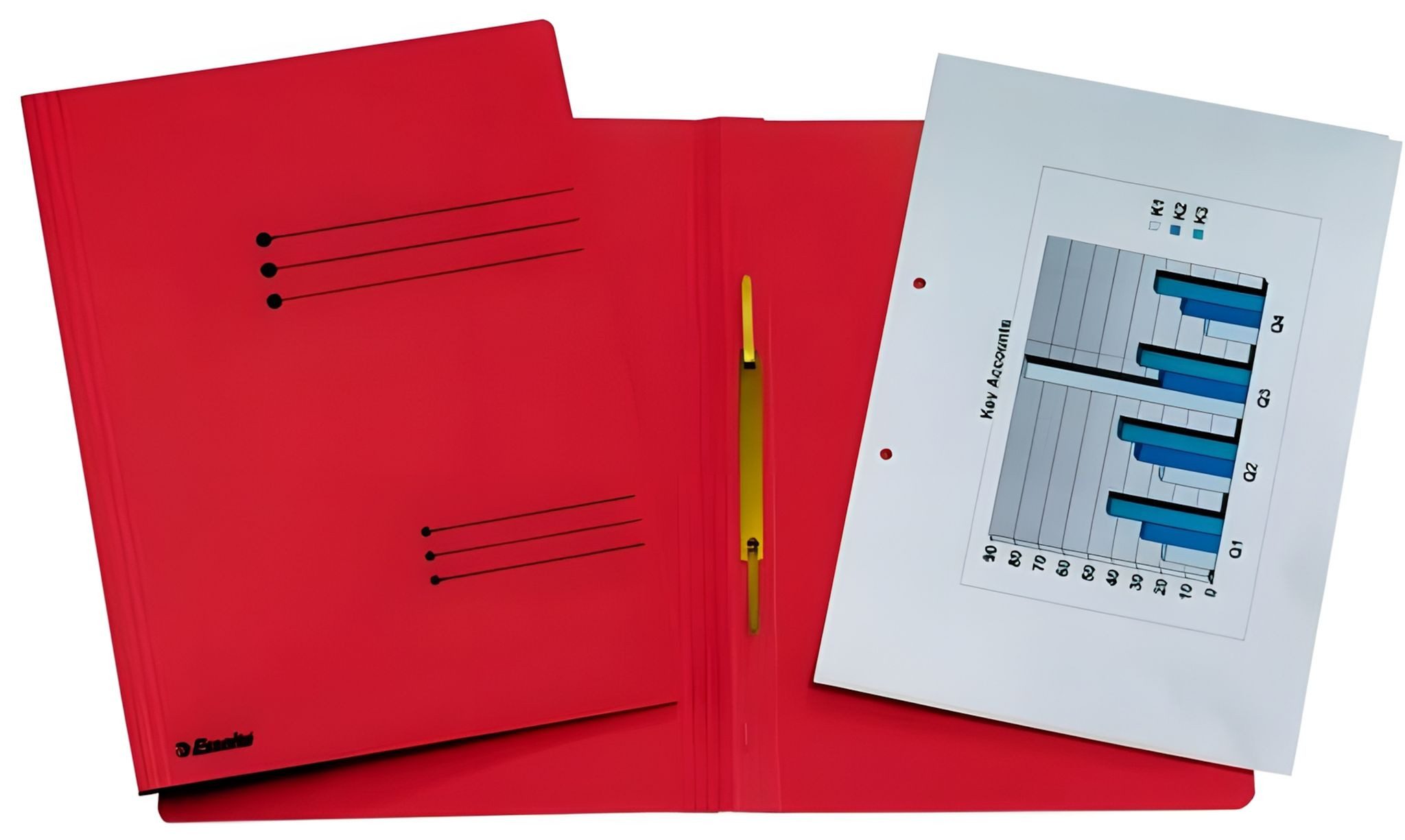 ESSELTE Hefter ESSELTE Schnellhefter rot Manilakarton 250g Kaufmännischeoder Amt