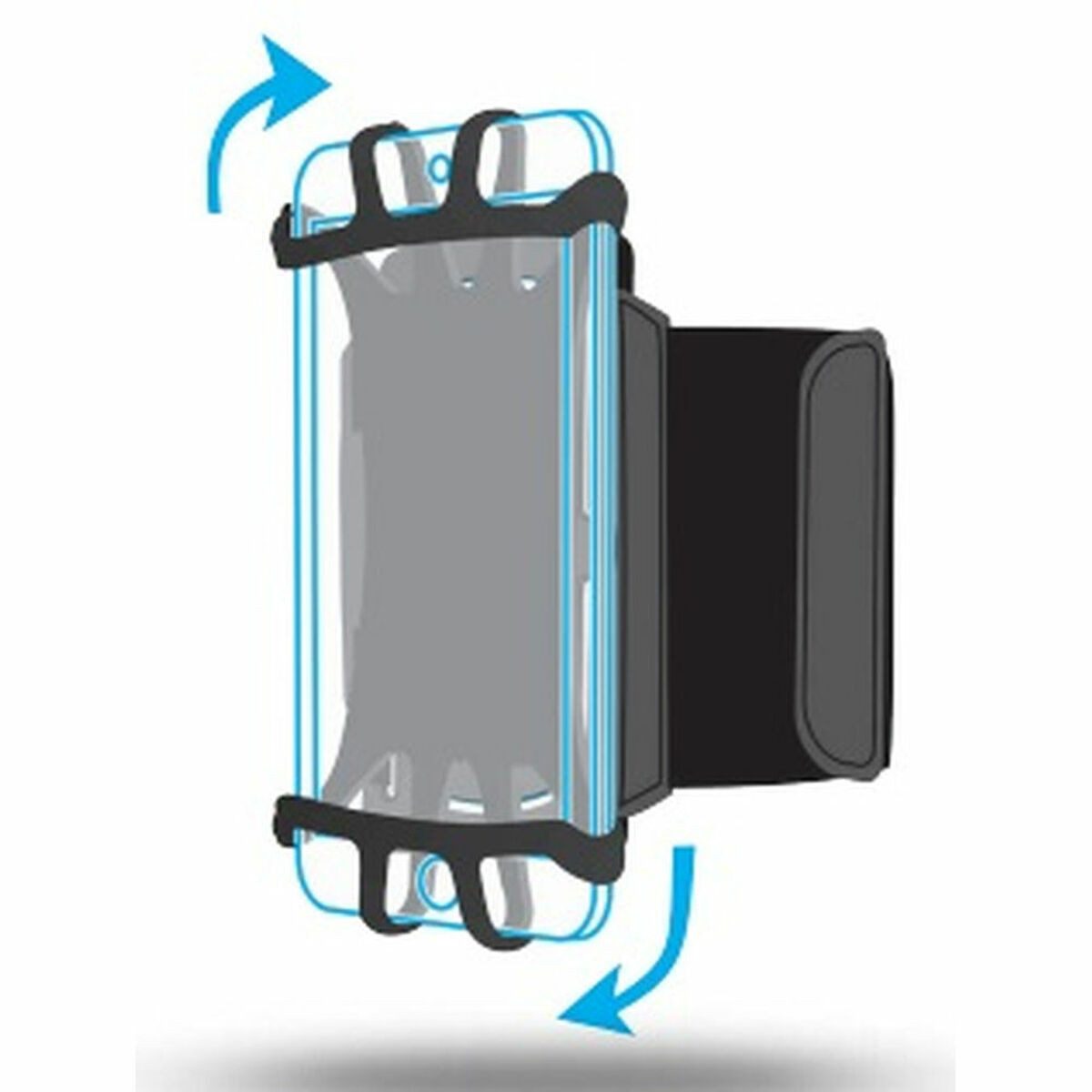 mobilis Festplattenhülle, Handyhülle Armband Mobilis 030003