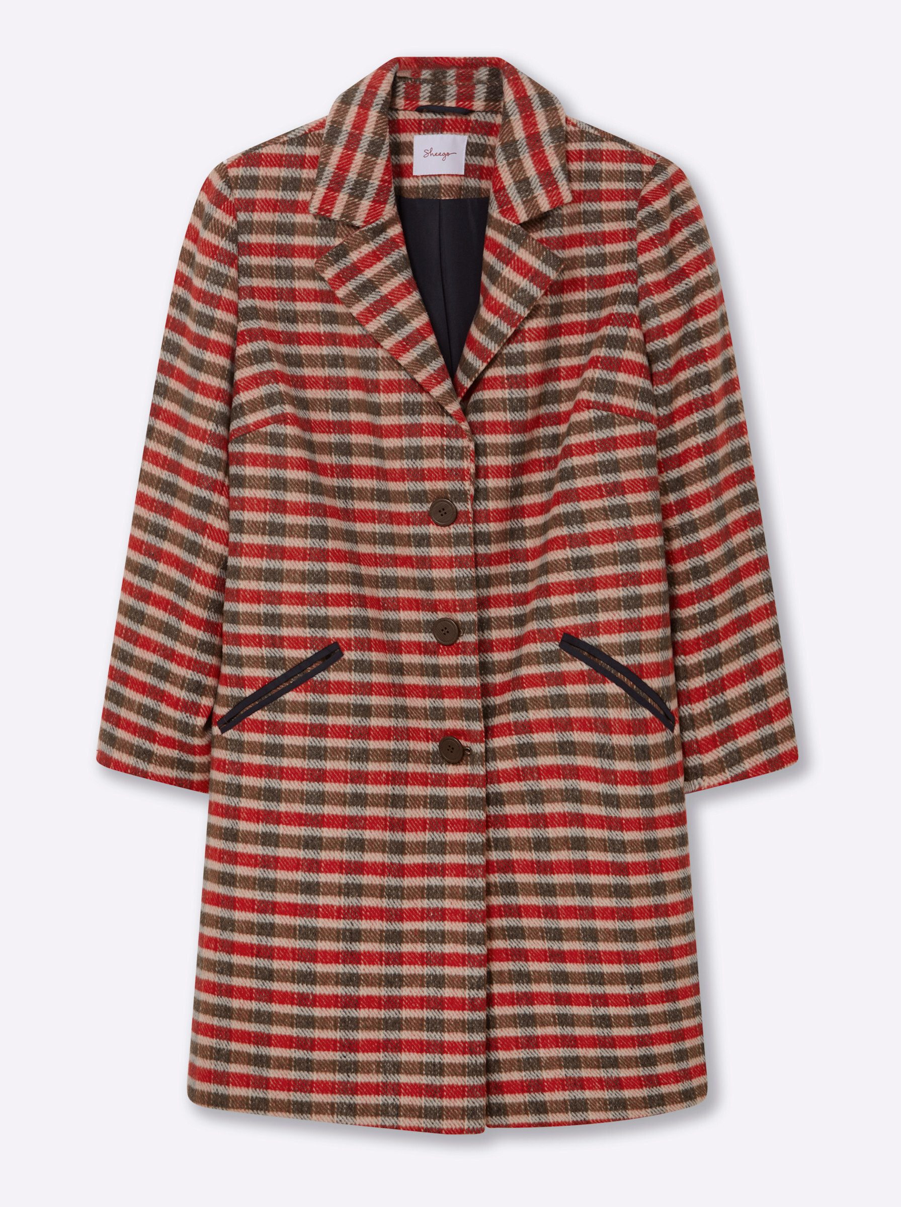 Sheego Langmantel Karo-Mantel