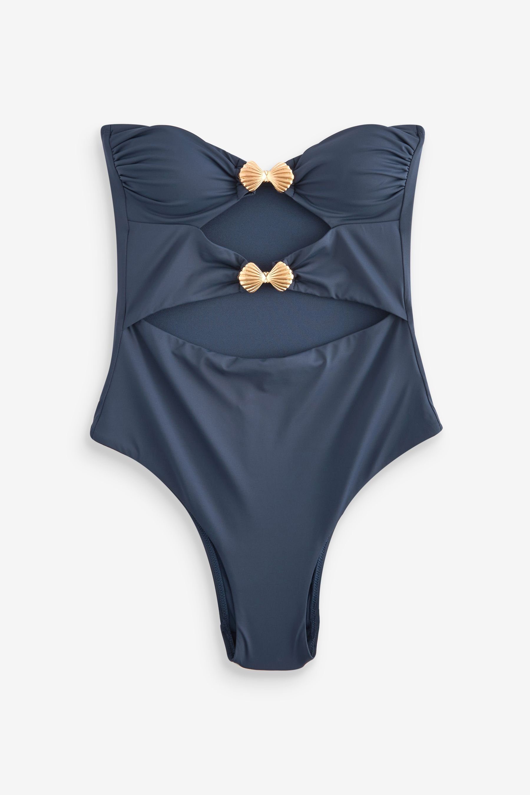 Next Badeanzug Trägerloser Badeanzug mit Aussparungen günstig online kaufen