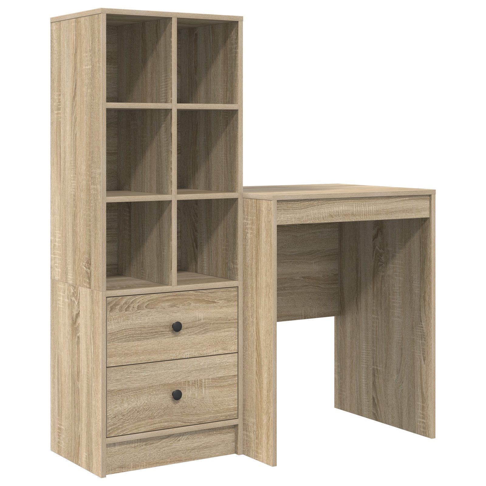 vidaXL Sideboard Schreibtisch mit Stauraum Sonoma günstig online kaufen