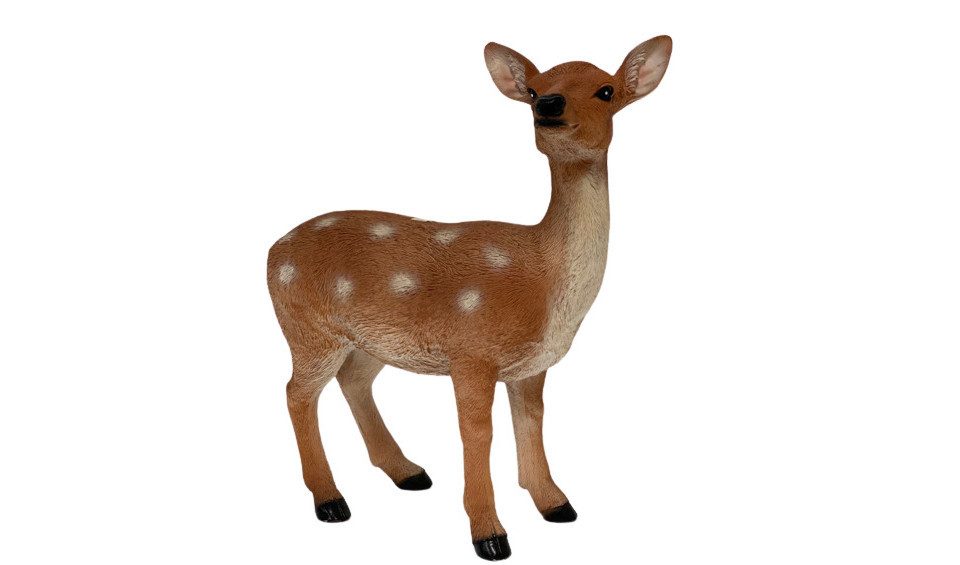 Figurendiscounter Gartenfigur Dekofigur Reh 53 x 24 x 45 cm