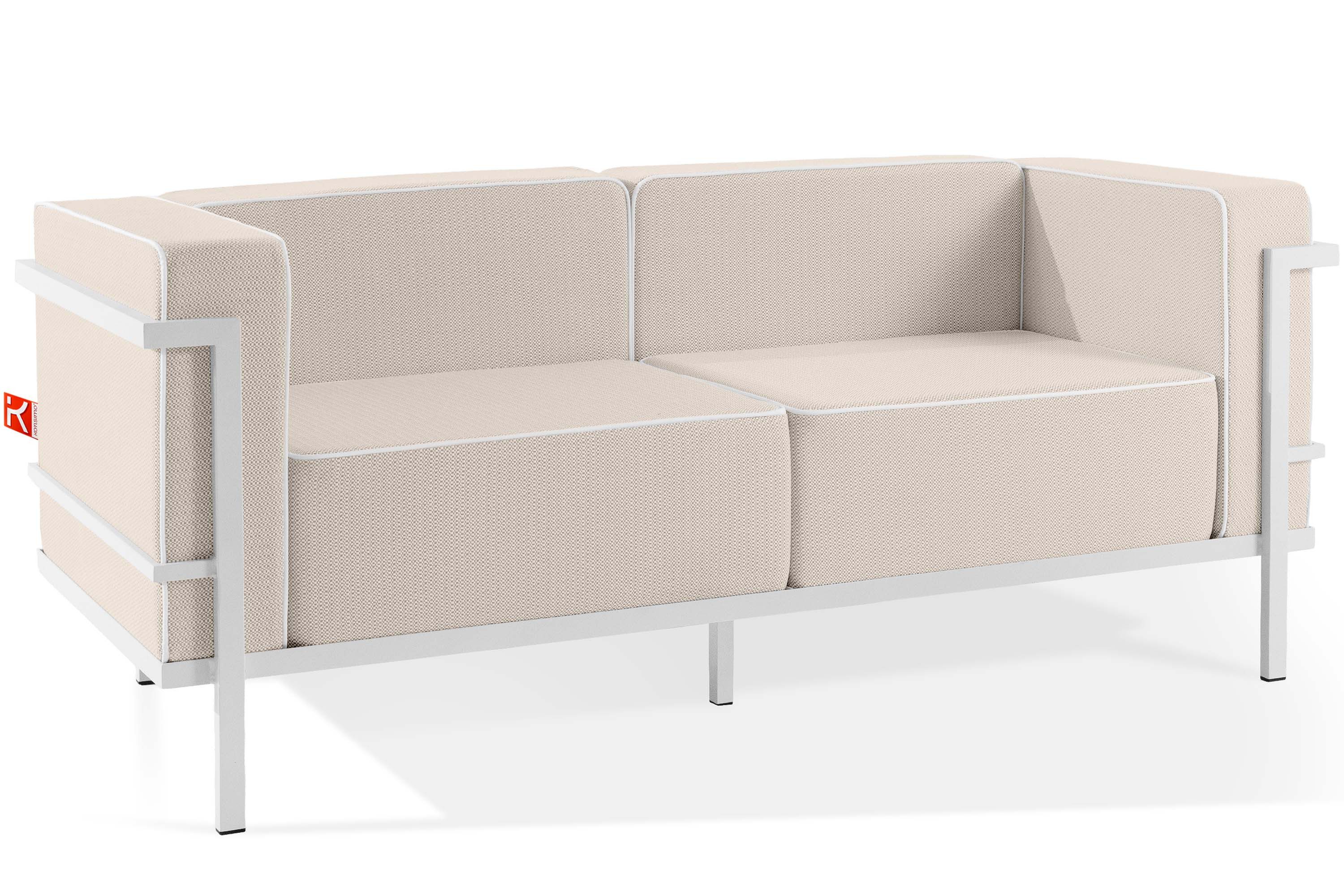 KONSIMO® Loungesofa TRIGLO Sofa 2-Personen, Stahlrahmen, handgefertigt, Superrobuste Bezugsstoffe, hergestellt in der EU, Gewicht: 35 kg