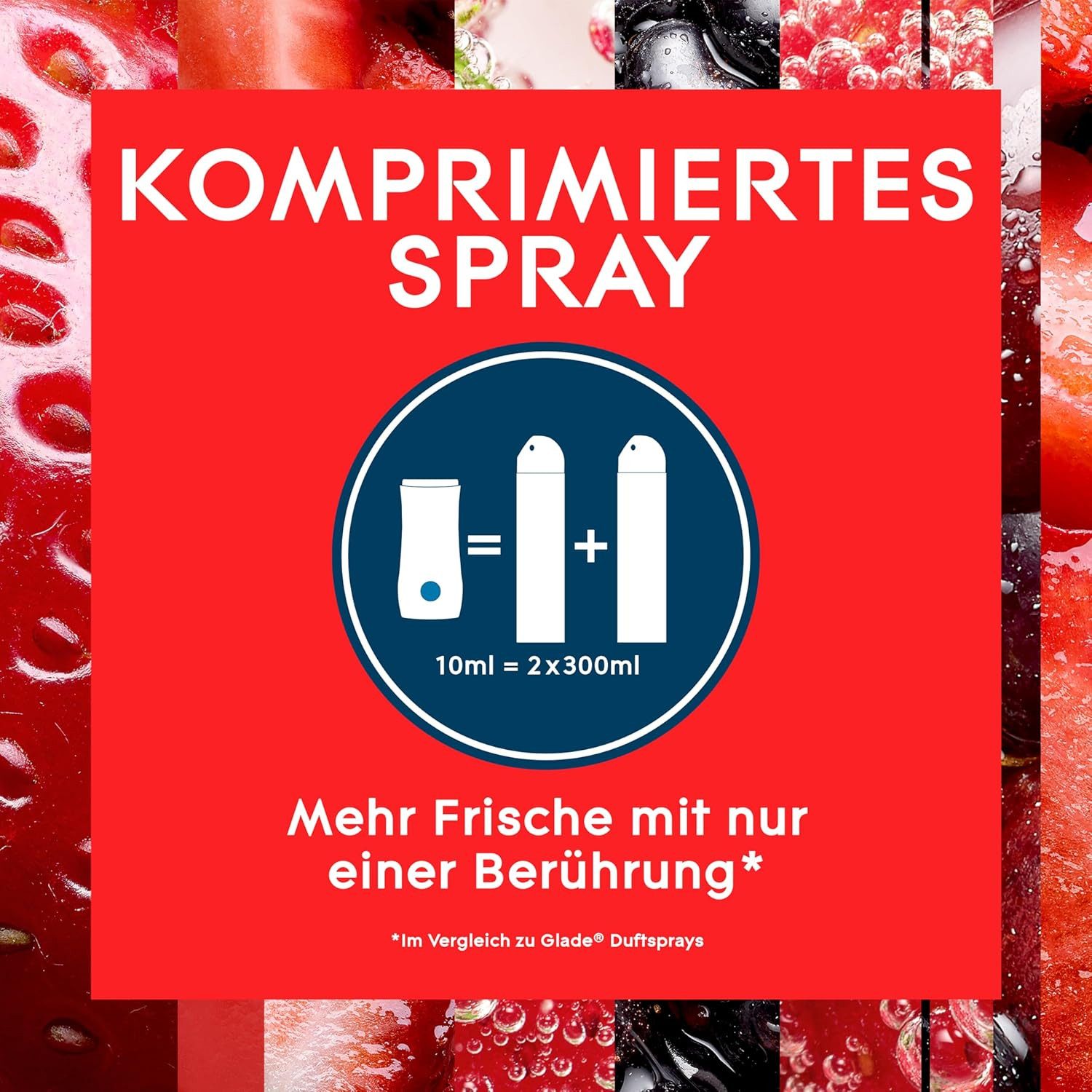 Glade Raumduft Touch & Fresh Nachfüller, Bubbly Berry Splash, 10 ml
