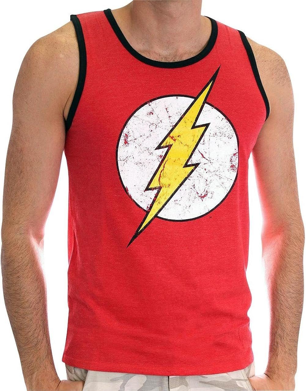 DC Comics Tanktop The Flash Tank Shirt Blitz T-Shirt ohne Ärmel The Flash Vintage Logo