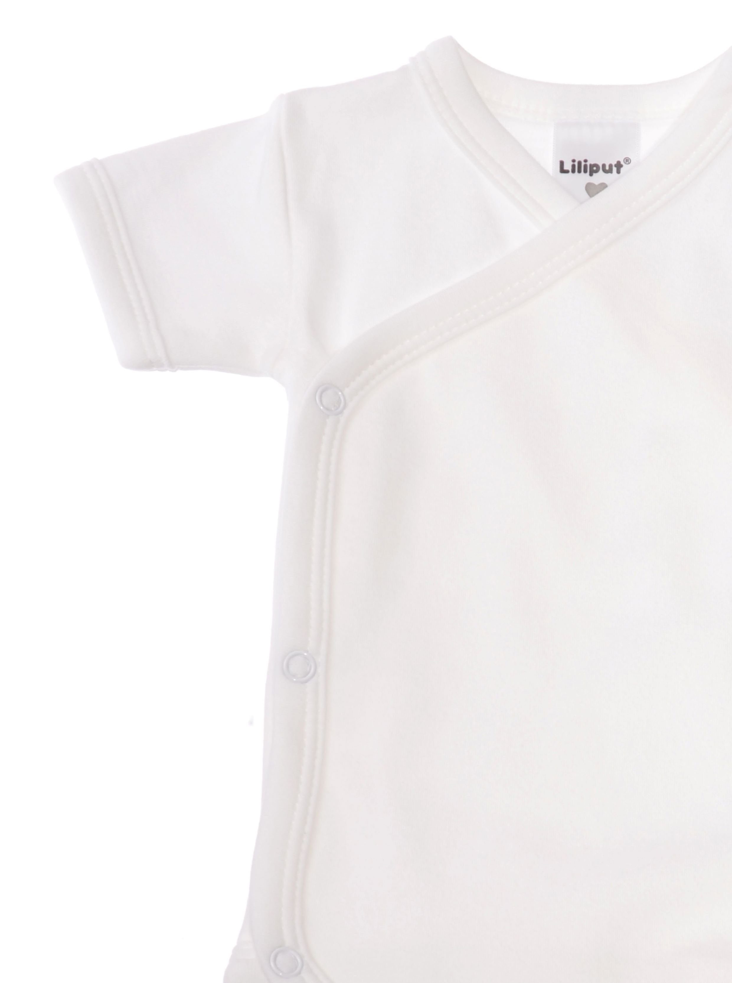 Liliput Body praktischer Uni Druckknopfleiste Weiß mit