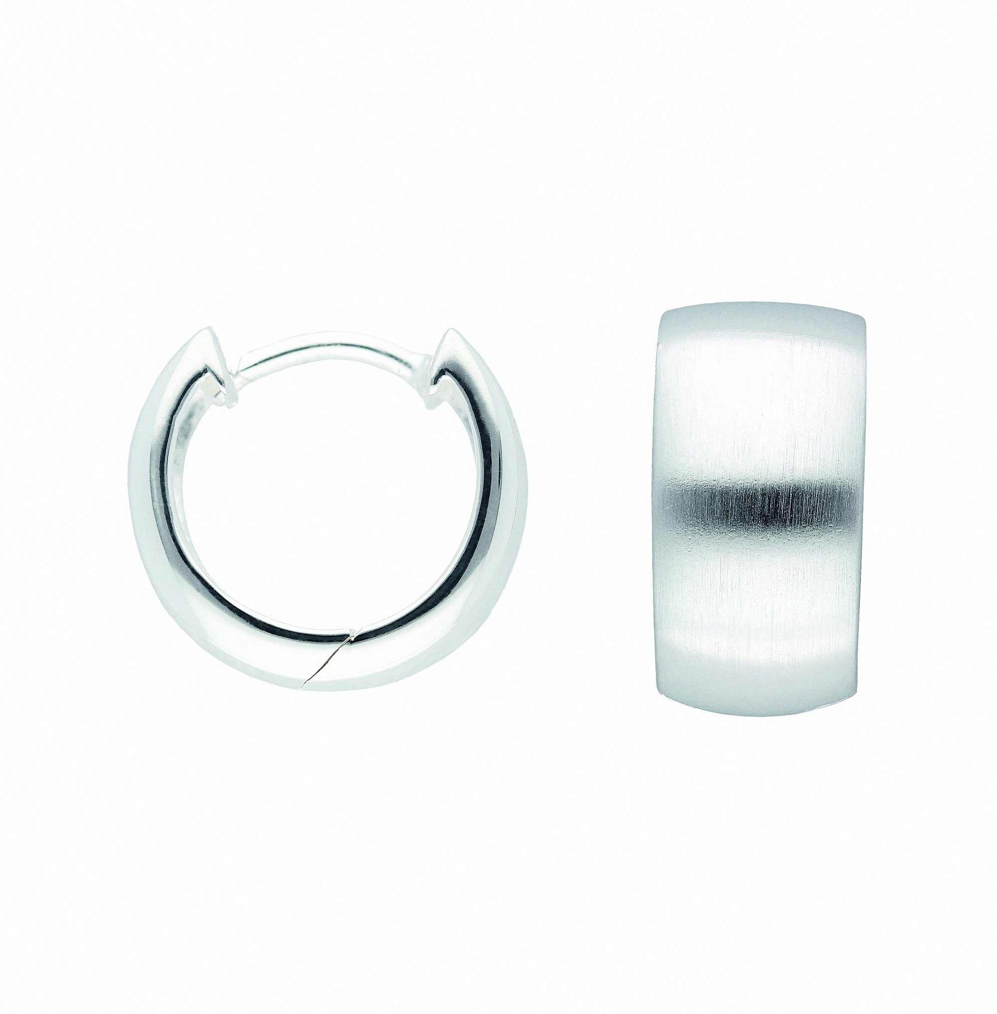 Paar Creolen Damen 925 Silber Ohrringe Creolen Ø 14 mm