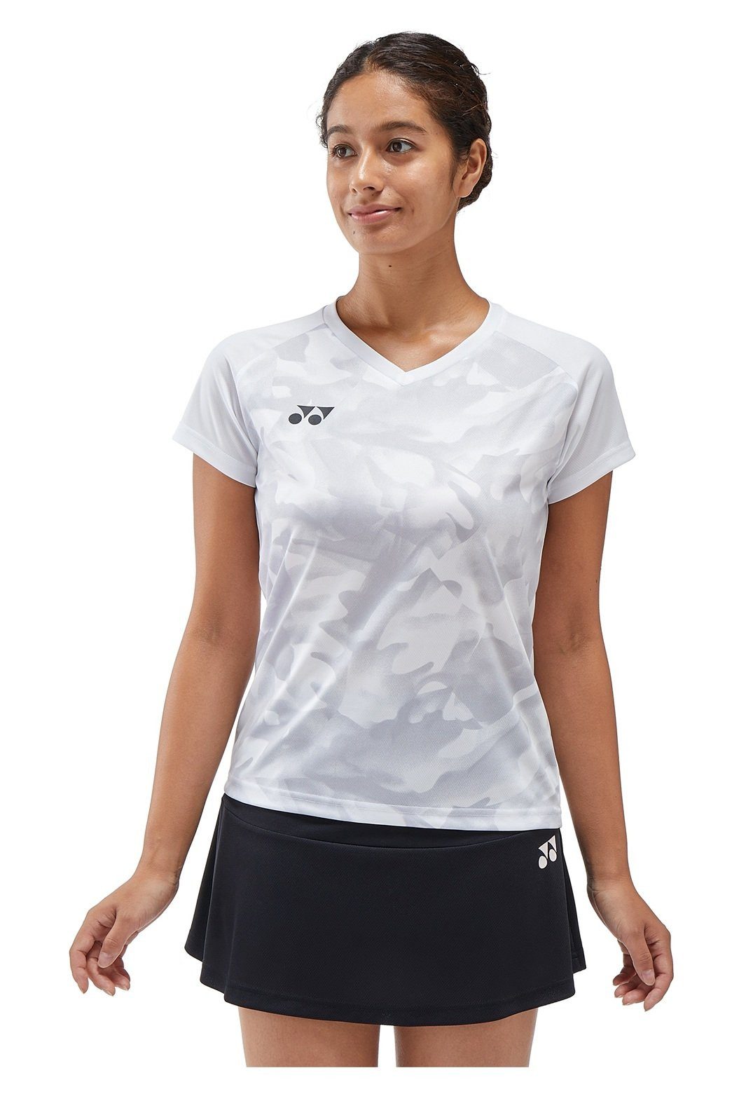 Yonex T-Shirt Crew Neck Club Team YW0033 (100% Polyester) 2025 weiss Damen
