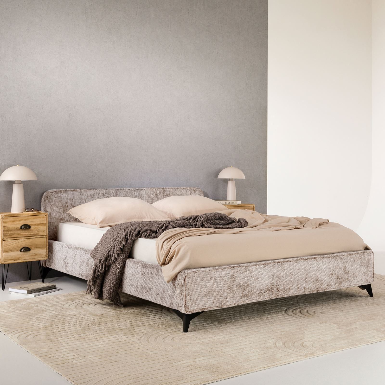 IDIMEX Polsterbett VIRETTA, Bett mit Lattenrost 140x200 cm, Doppelbett mit günstig online kaufen