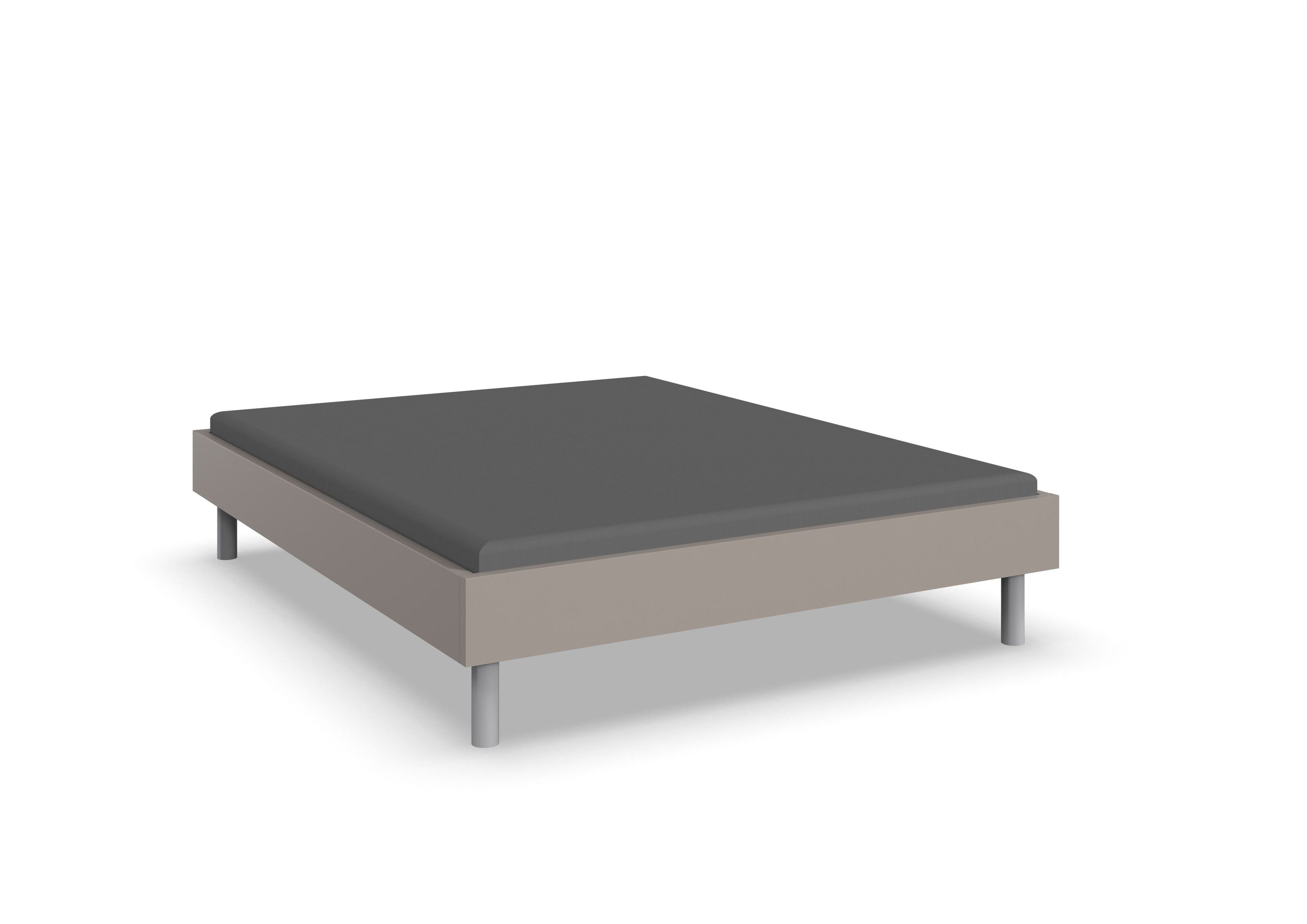 freiraum Bettgestell Easy Beds Standard, Liegefläche 160x200 cm, SAHARAGRAU - 169x38x210cm (BxHxT)