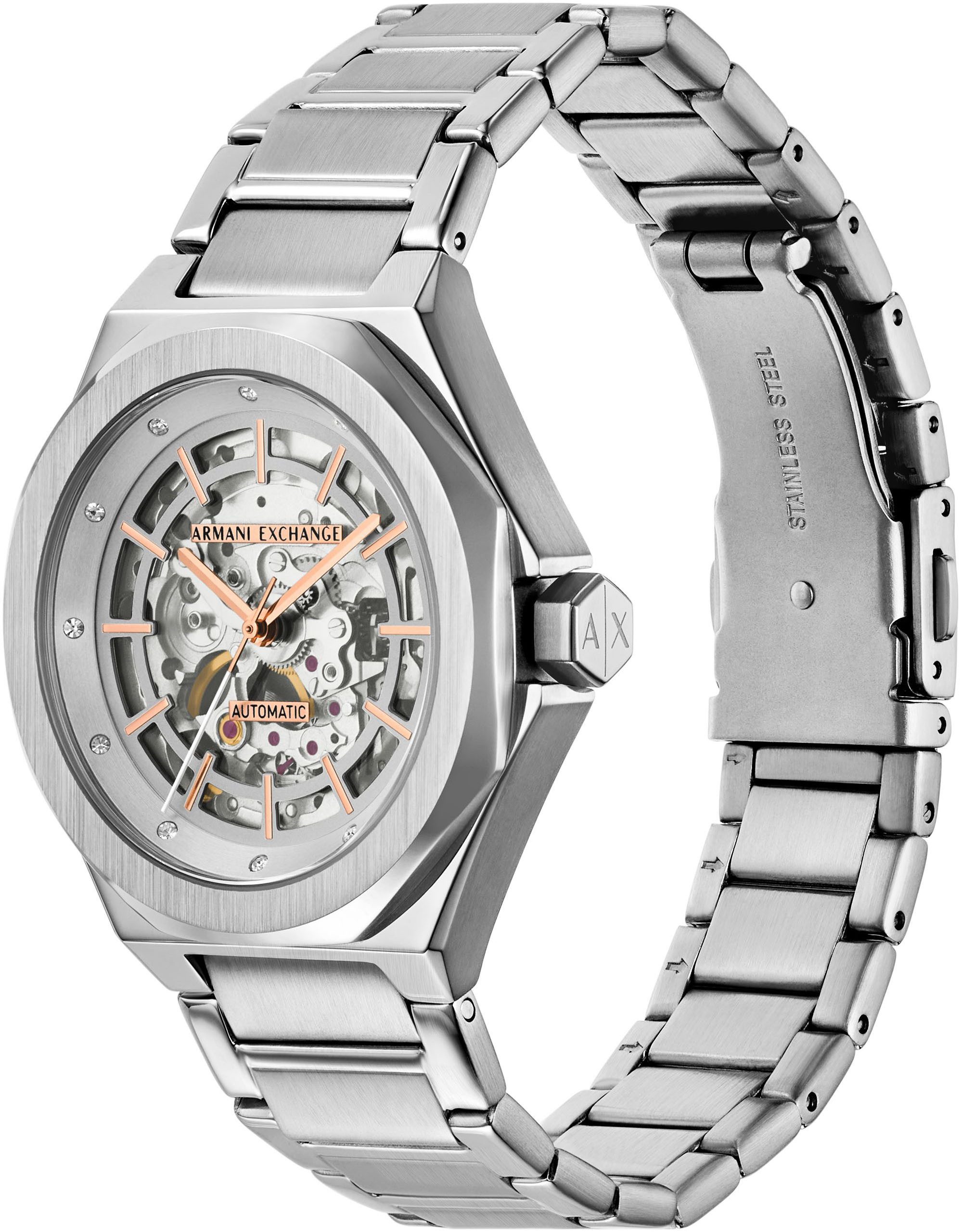 ARMANI EXCHANGE Automatikuhr AX4618, Armbanduhr, Damenuhr, günstig online kaufen