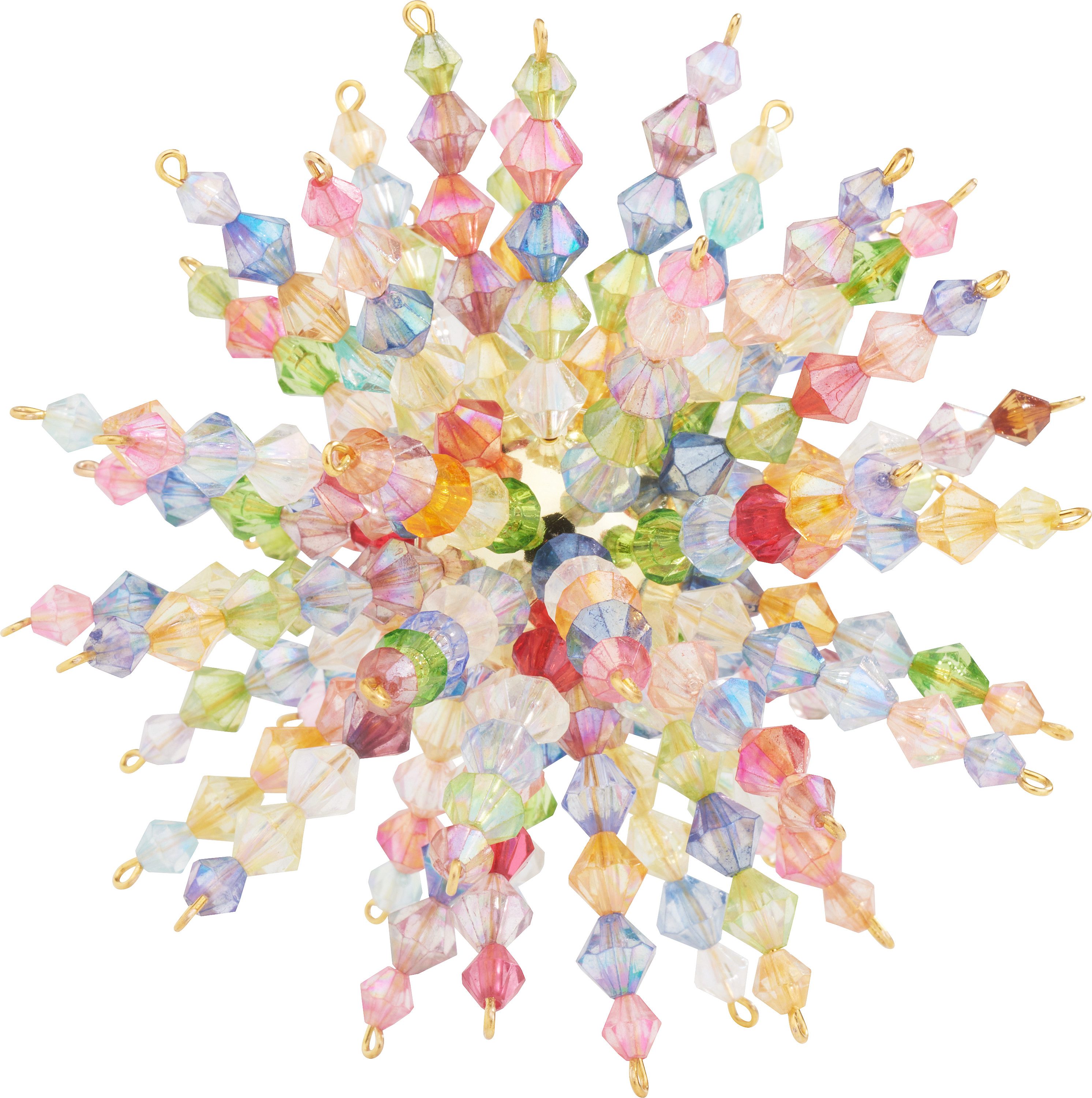 Zauberperle Ремесленные бусы Бисерstern-Komplettset Multi Crystal, Ø 10cm