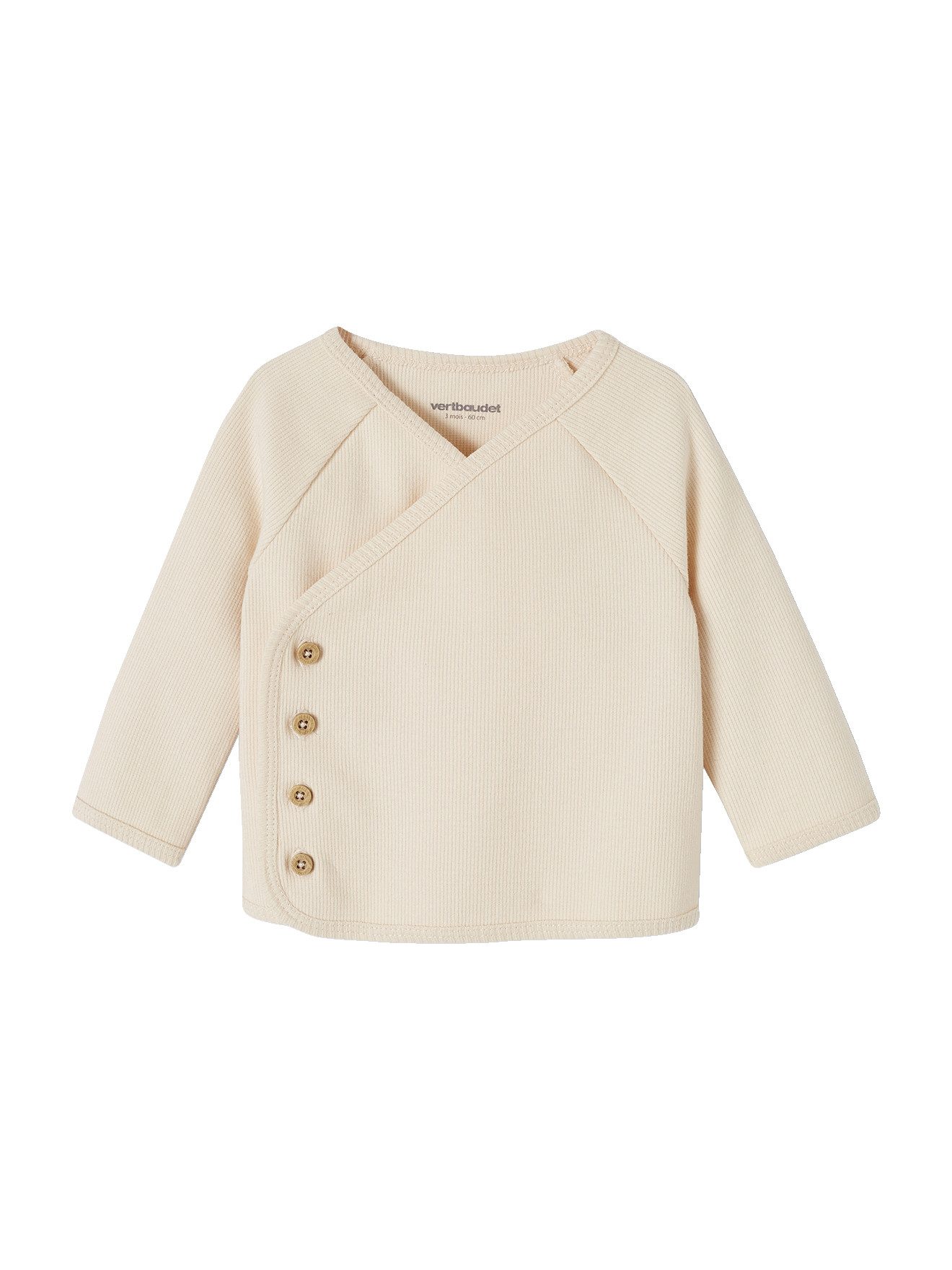 Langarmshirt Baby Wickeljacke aus Ripp