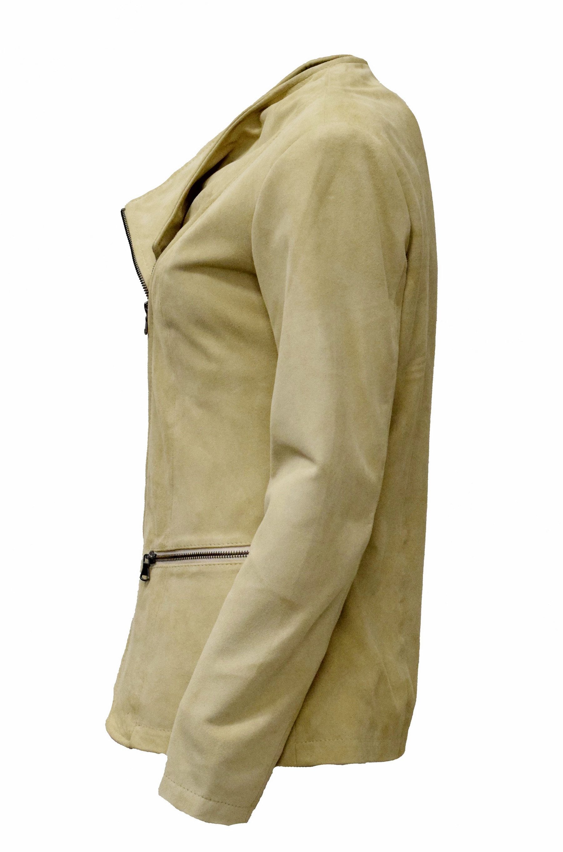 Zimmert Leather Lederjacke Milla weiches Velourleder, günstig online kaufen