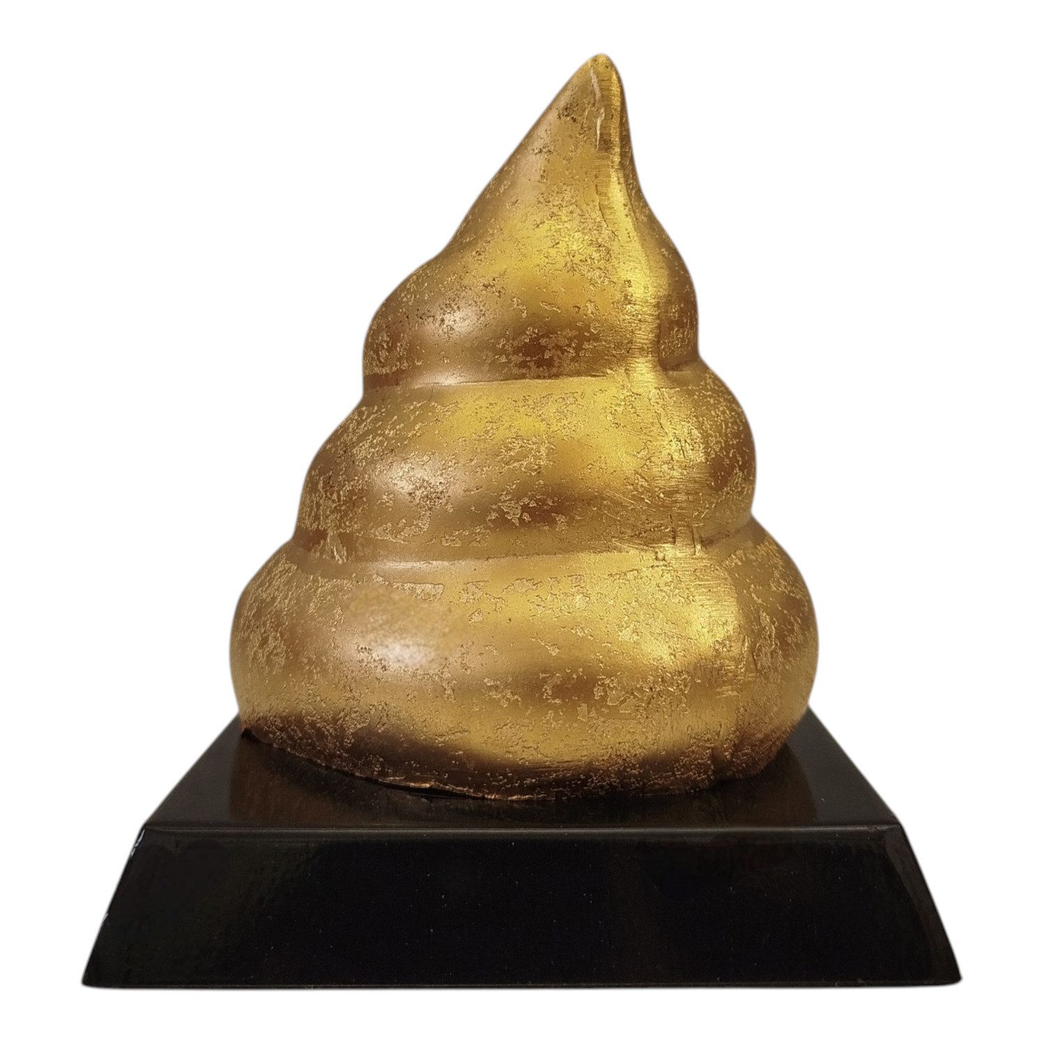 FTWdesign Dekofigur Kackhaufen Trophäe in gold - Scheißhaufen Pokal günstig online kaufen