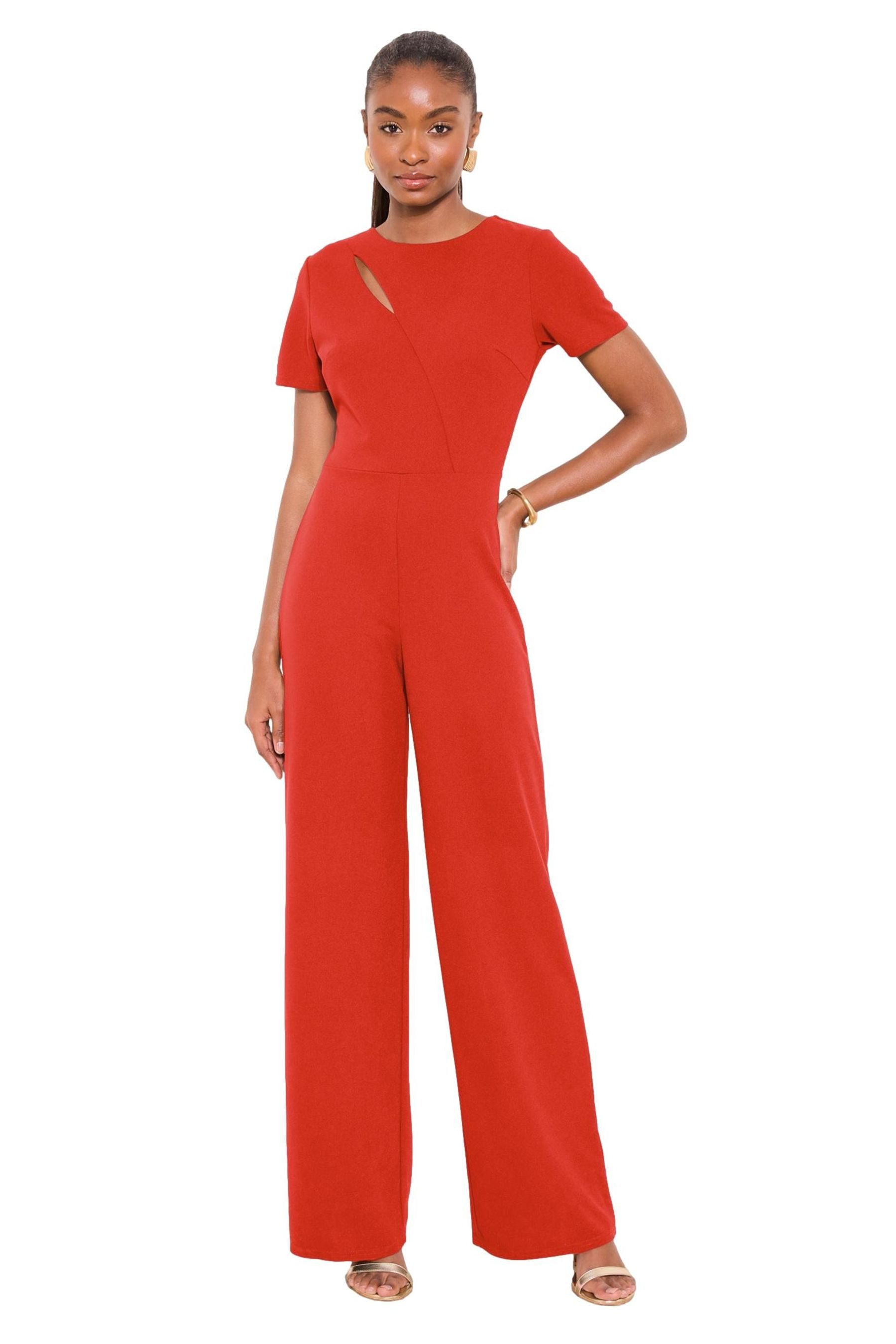 LIPSY Jumpsuit Lipsy Jumpsuit mit kurzen Ärmeln, Kurzgröße (1-tlg)