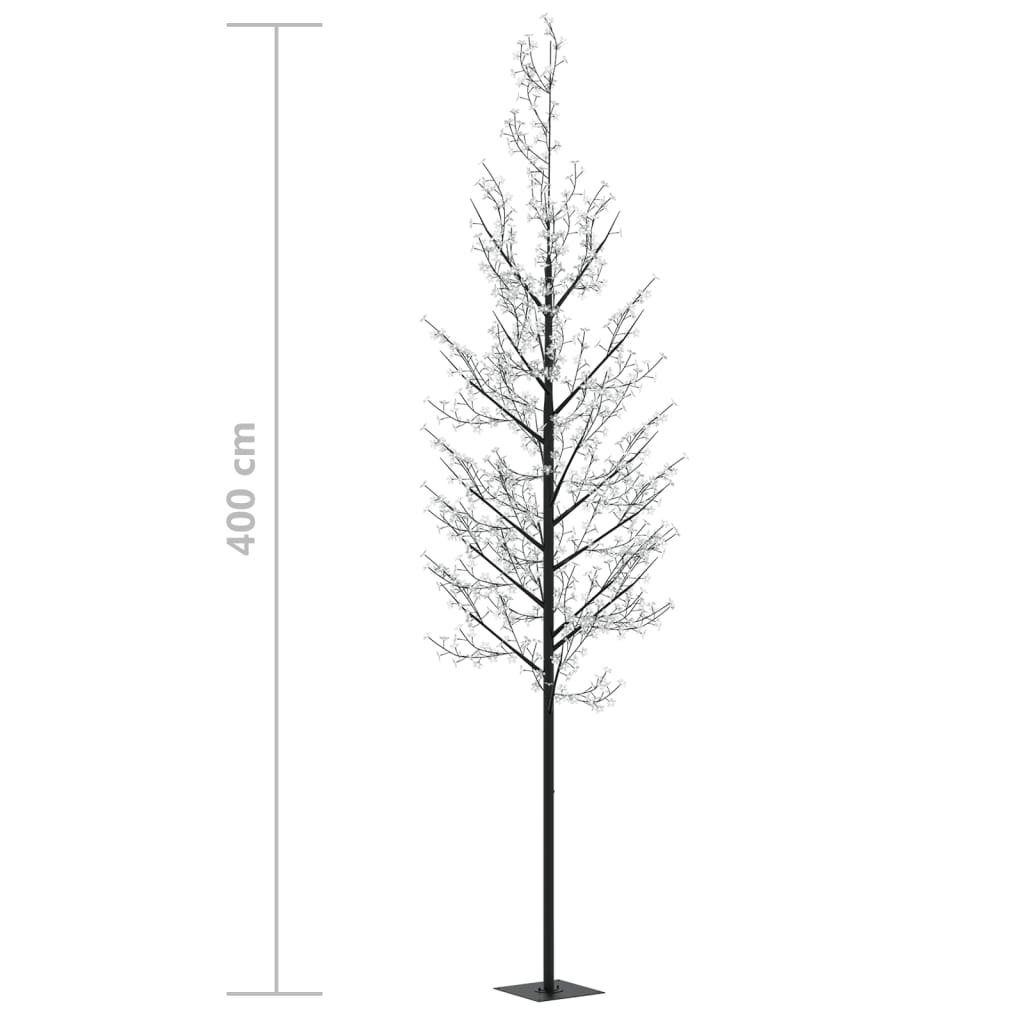 Weihnachtsbaum LEDs Buntes cm (1-tlg) Kirschblüten Christbaumschmuck 400 Licht 1200 vidaXL