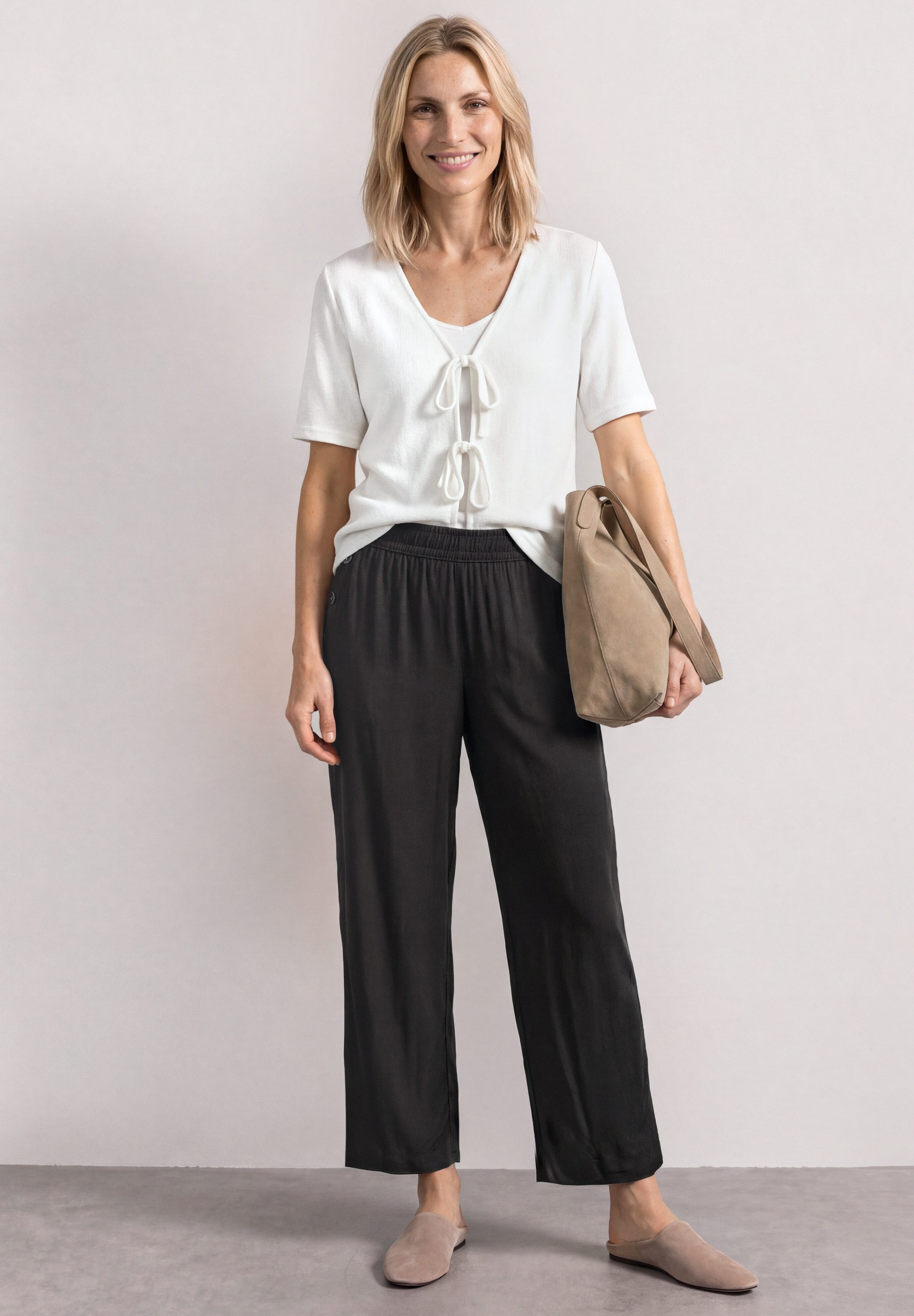 STREET ONE Stoffhose mit Wide Legs