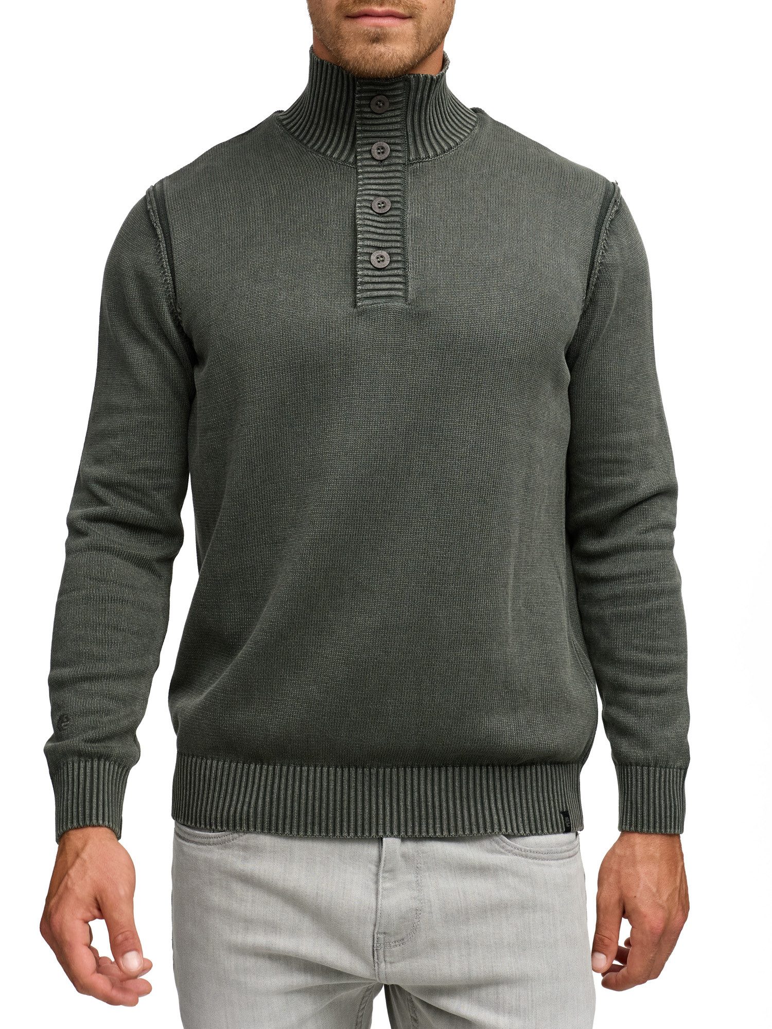 Indicode Strickpullover INNiels ½ Placket