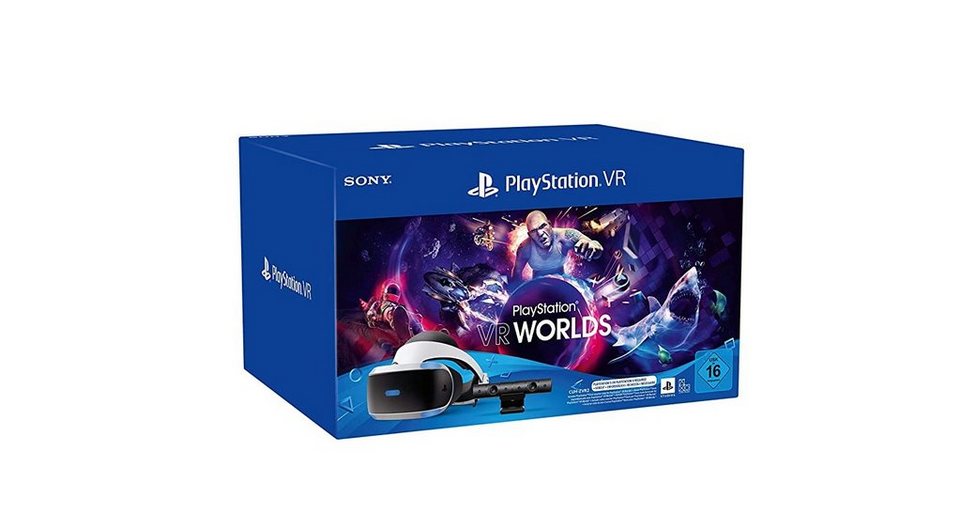 Sony VR Worlds Starter Pack Virtual-Reality-Brille, VR STARTER PACK MIT VR  WORLDS CODE