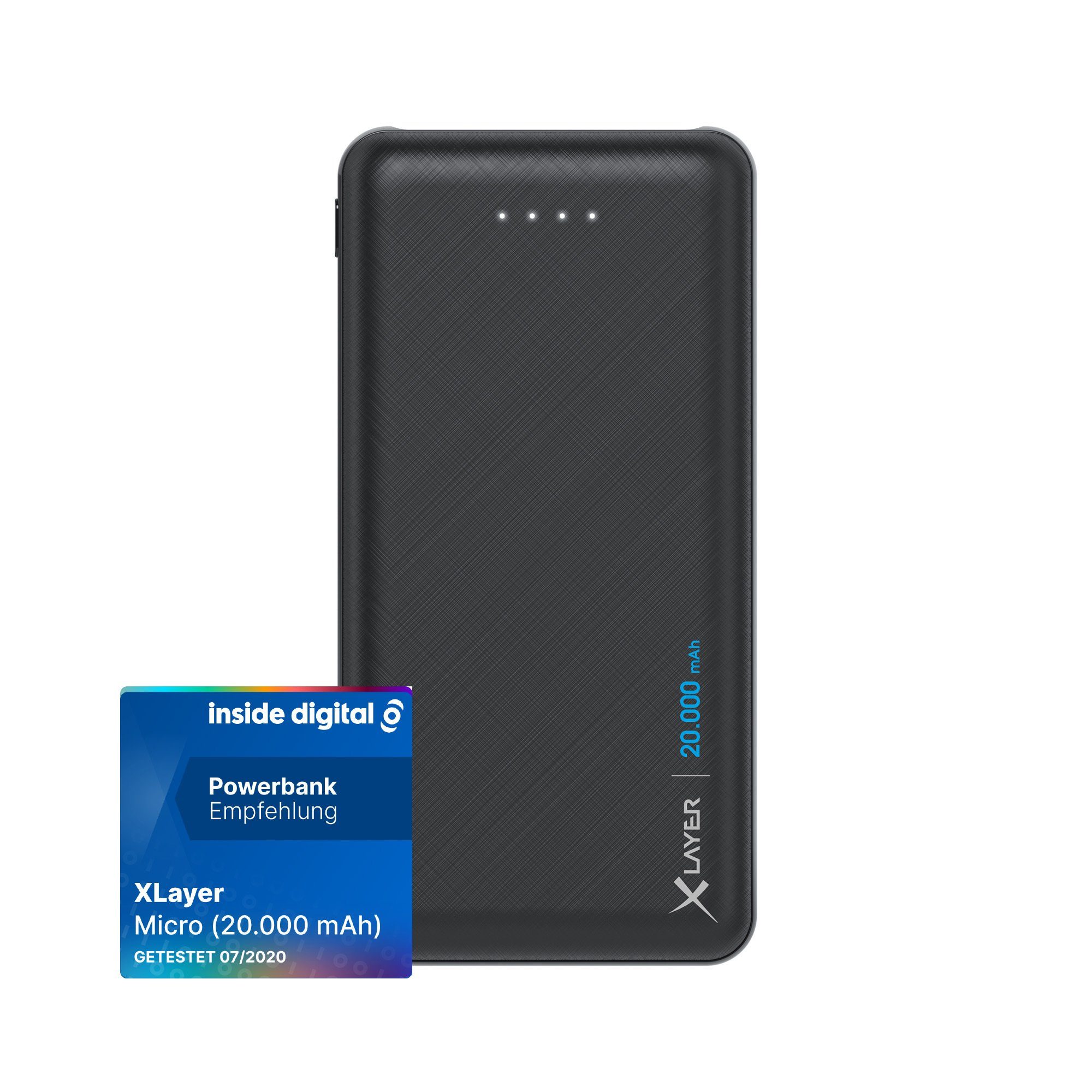 XLAYER Powerbank Micro 20000mAh Akku schnelles Aufladen externes Ladegerät Powerbank
