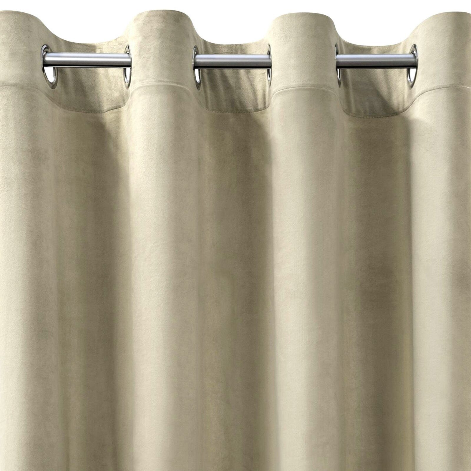 Design91 Vorhang Samtvorhänge 140x250 cm (1 St), Ösen, blickdicht, Samt, Wohnzimmer – Bild 5 von 5