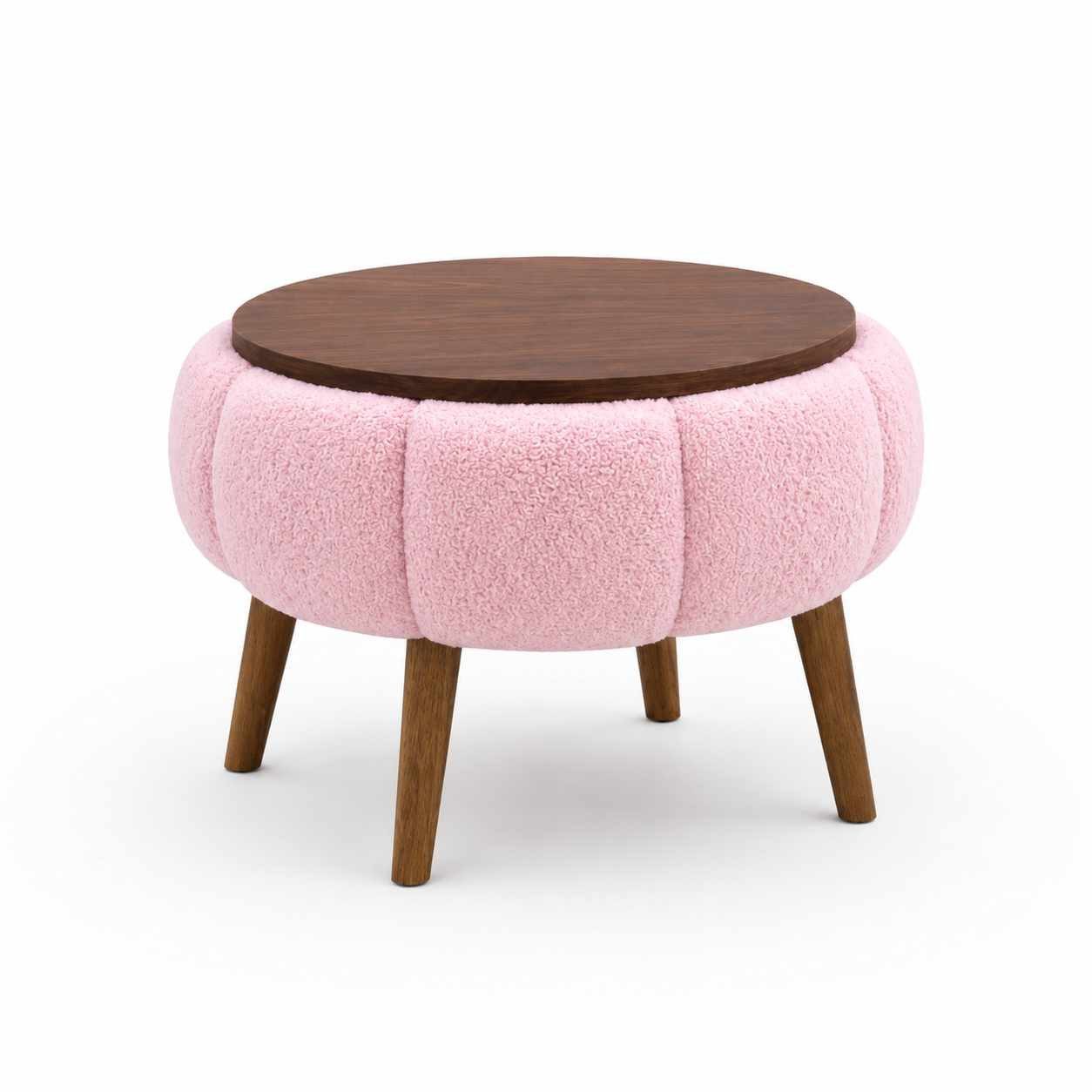 Skye Decor Beistelltisch Papatya (1-St), Eschenholz, Rund, 45 cm Durchmesser