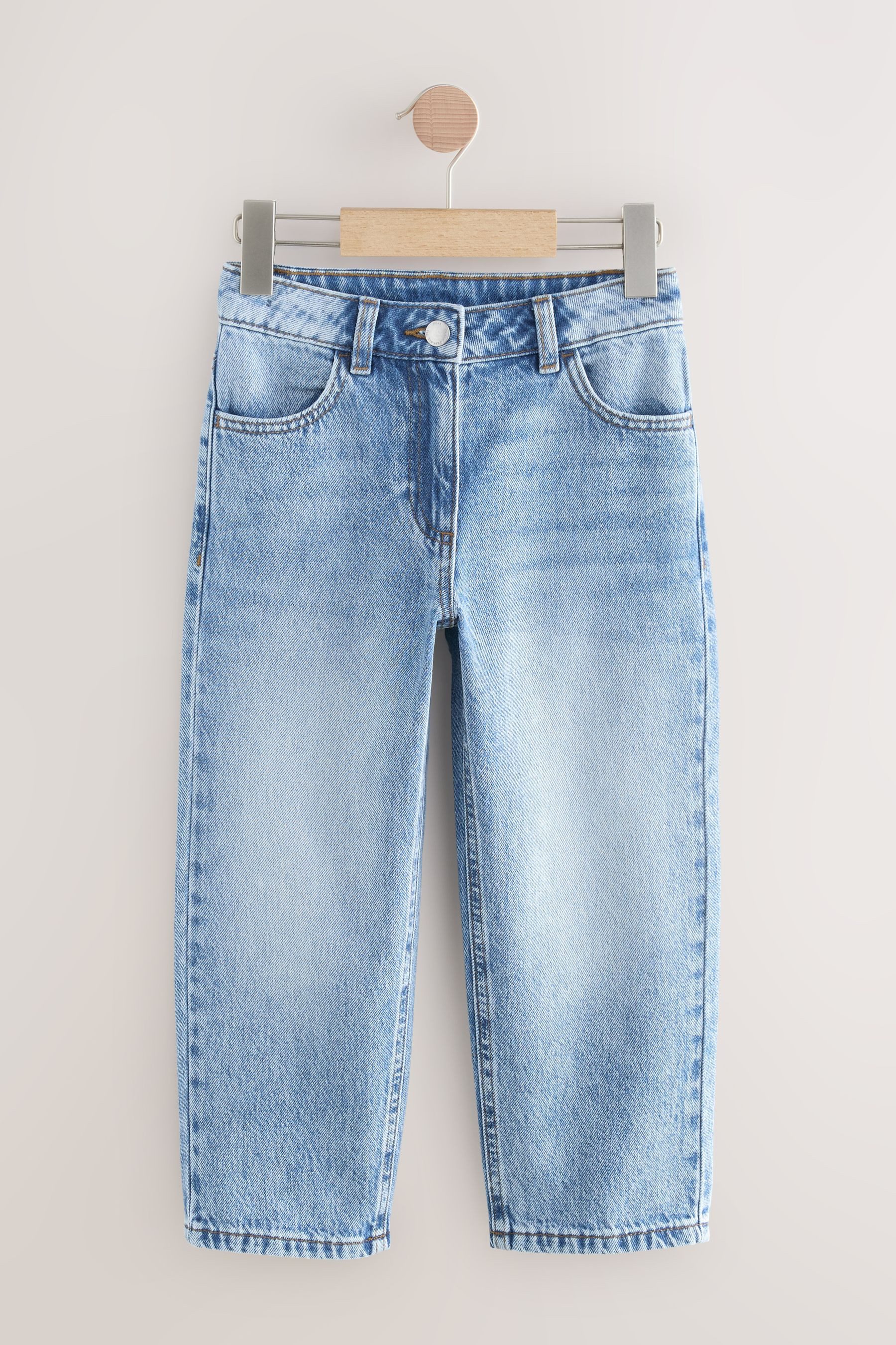 Straight-Jeans Jeans mit geradem Beinschnitt, Straight Fit