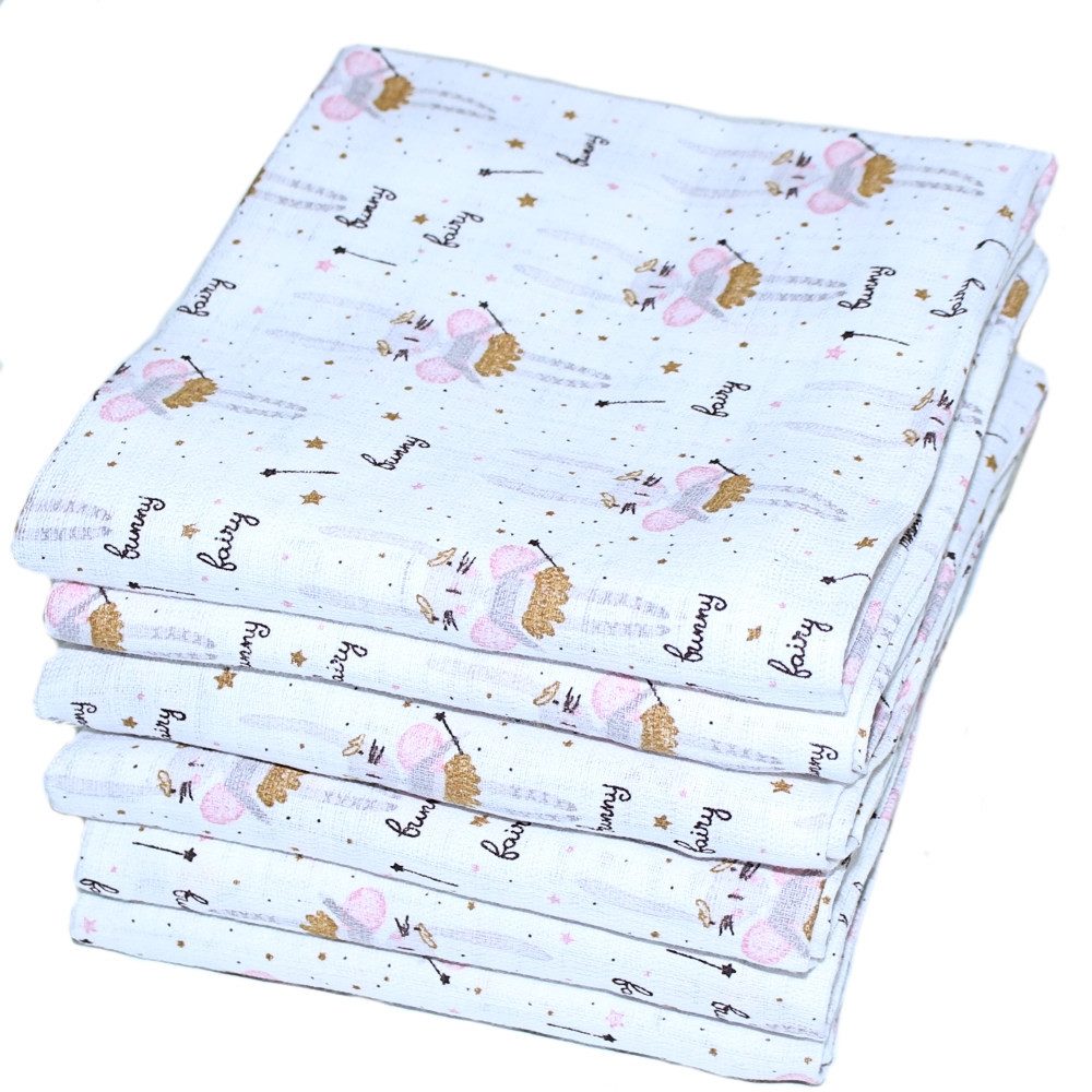 Primawela Spucktuch 6-12 Stück Baby Baumwollwindel Stoffwindel Spucktücher Mullwindel, (6-tlg)