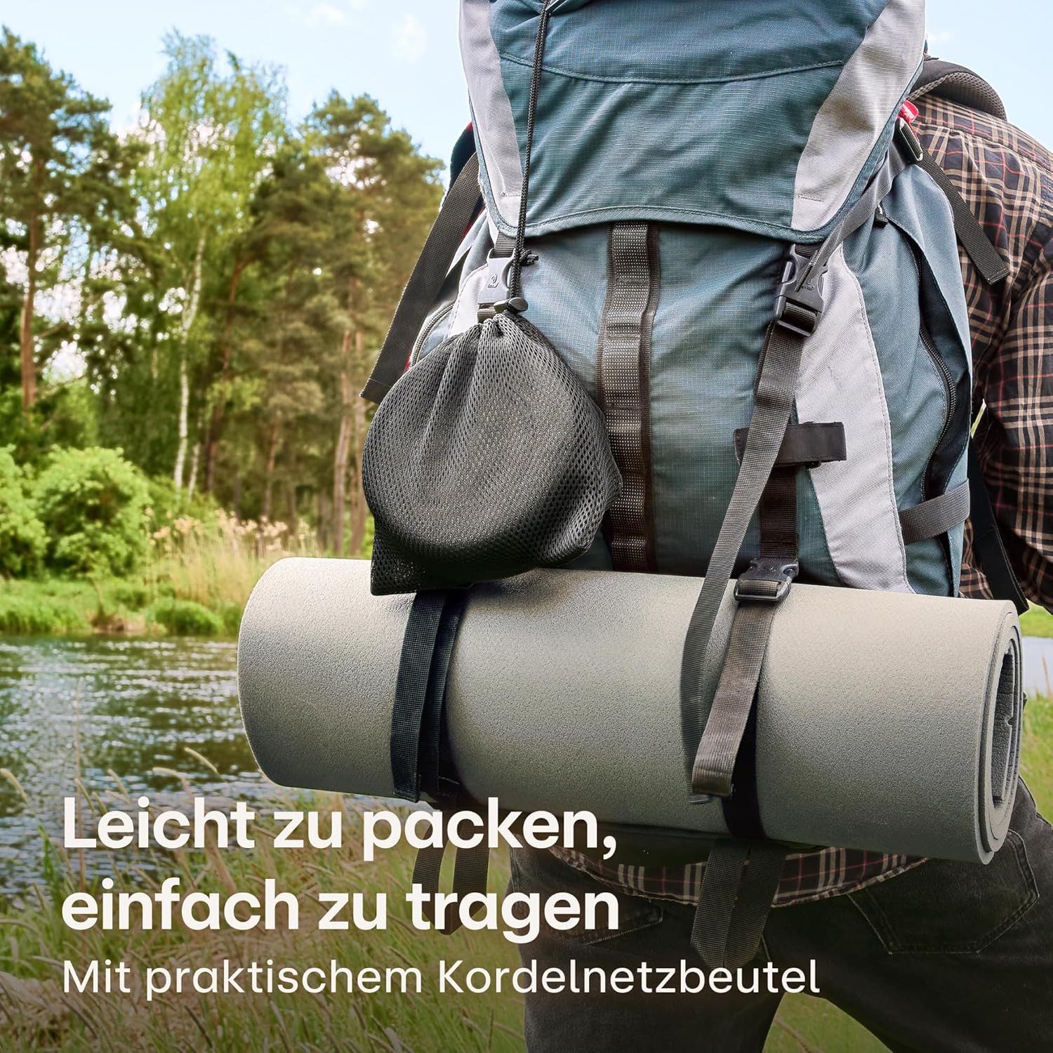 Praknu Reise-Wasserkocher Camping Wasserkocher Set 1L Edelstahl - Ohne Strom - Wasserkessel, 1 l, Stapelbar, kompakt, spülmaschinenfest, hitzebeständiger Griff – Bild 5 von 5