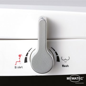 MEWATEC Dusch-WC-Sitz Nevada, - stromloses Dusch-WC inklusive Anschluss-Set