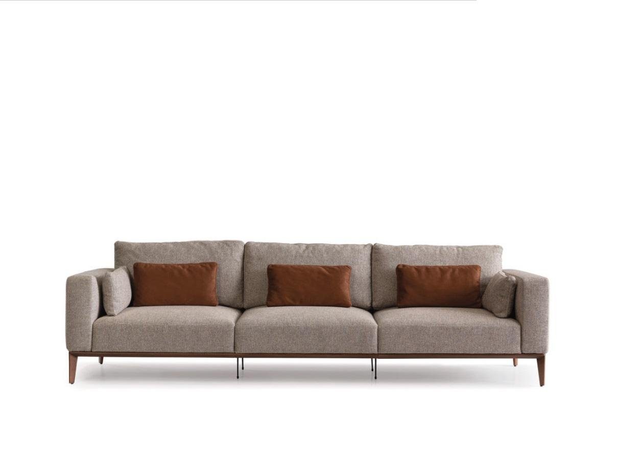 JVmoebel Sofa Großer Brauner Luxus Viersitzer Designer Möbel Couch Neu, Made in Europe