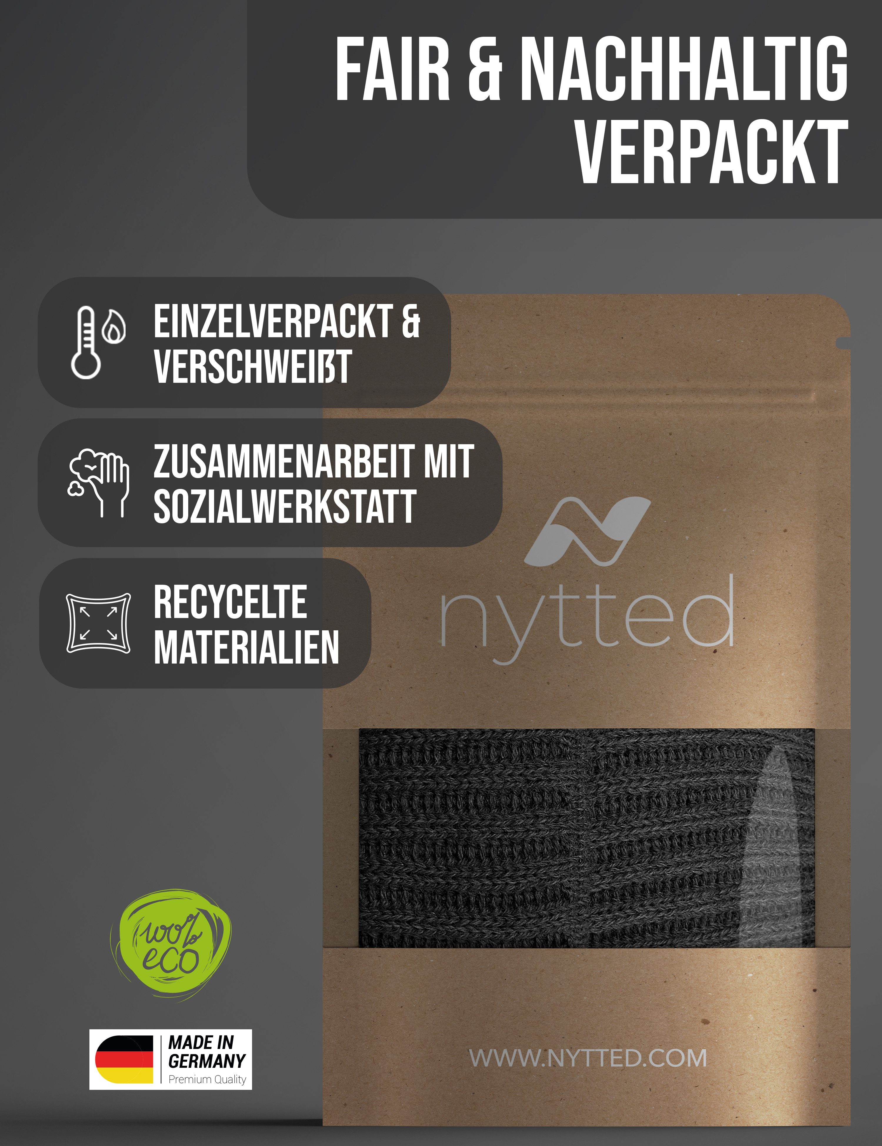 NYTTED® Strickmütze - kurze Costeau Mütze- 100% Wolle - Made in Germany - UNISEX