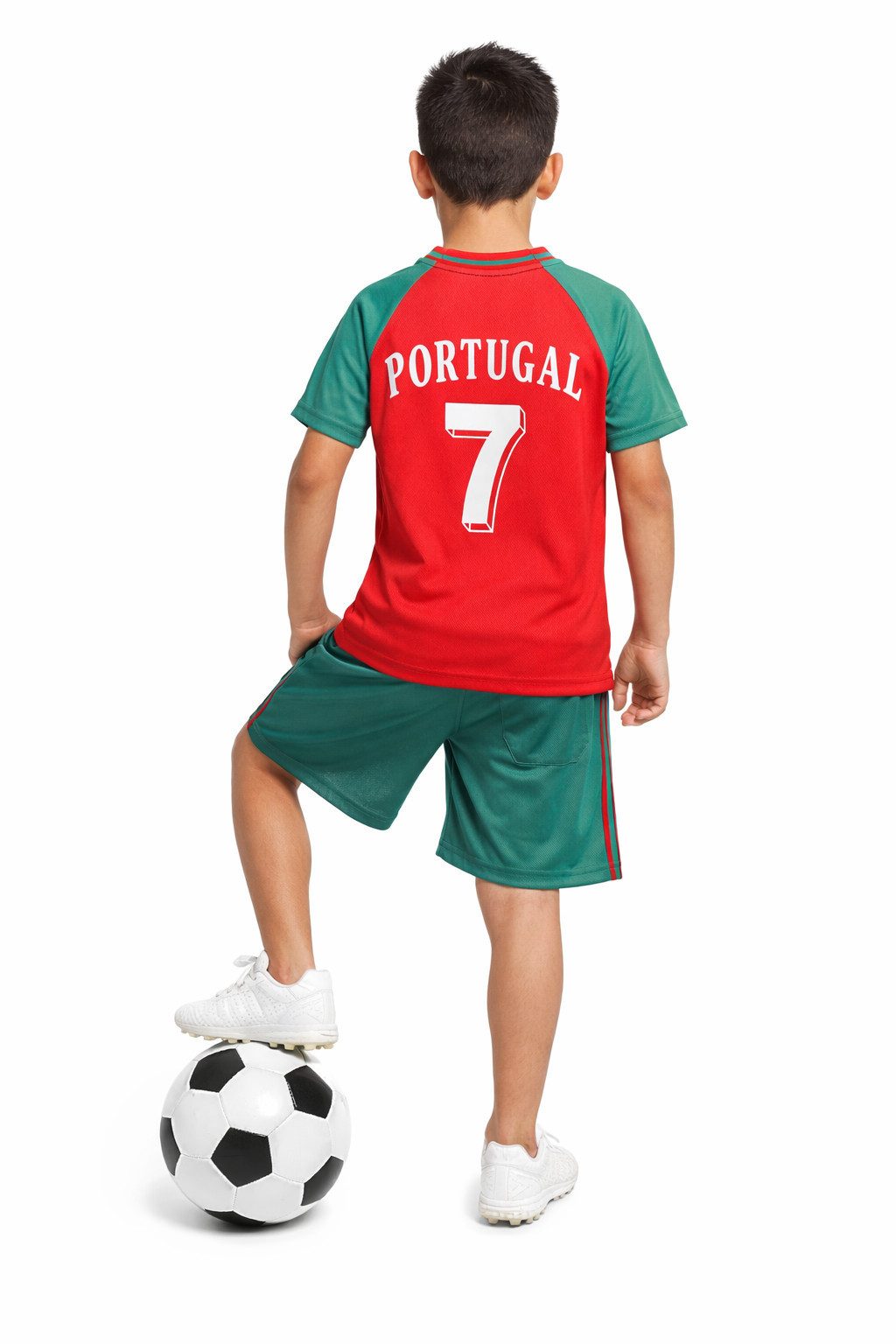 Fashion Boy Fußballtrikot Fussball Fan Set Portugal, Trikot + Shorts, JS286e (Set)