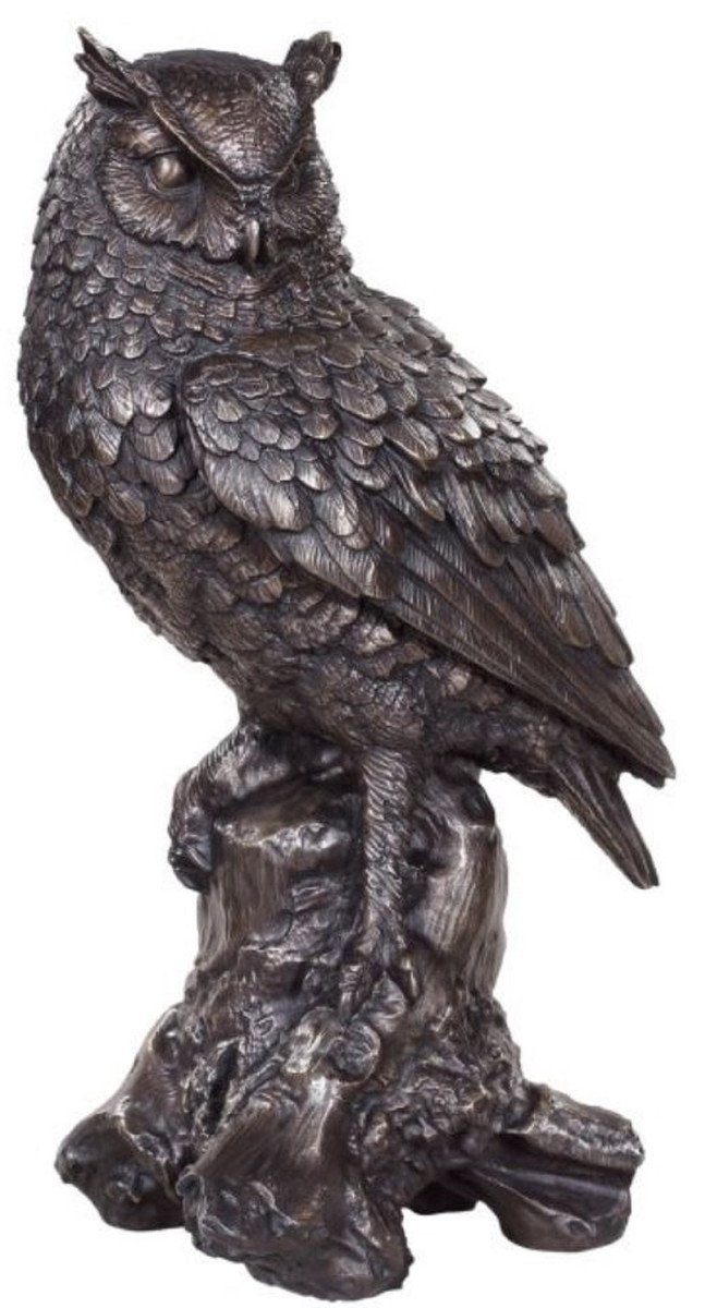Padrino H. x Bronze Bronze Eule - x Dekofigur cm Luxus 36 Bronzefigur 19 15 Casa Skulptur Deko
