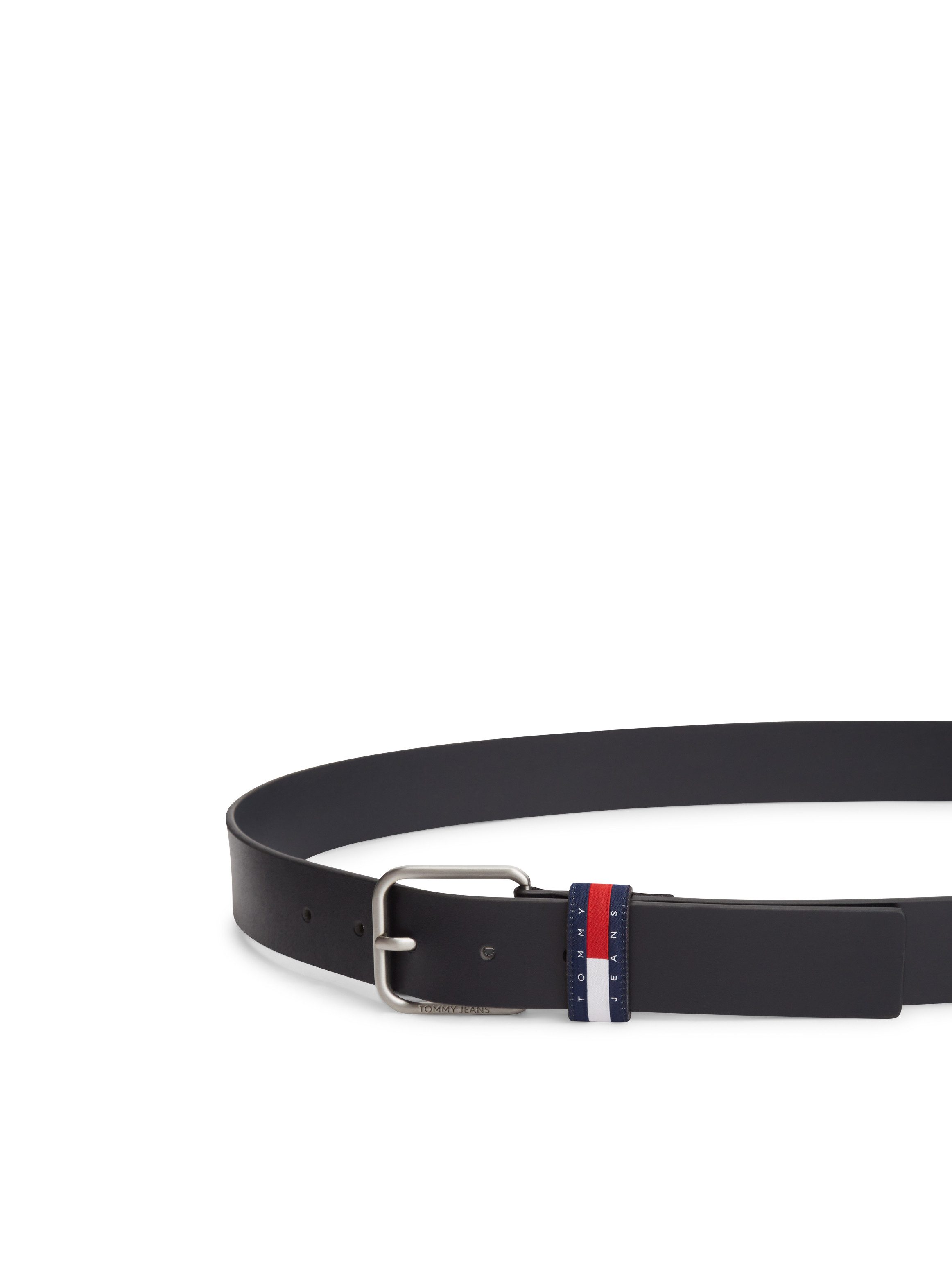 Tommy Jeans Ledergürtel TJM RYAN 3.5 cm breit mit Logo auf Gürtelschlaufe